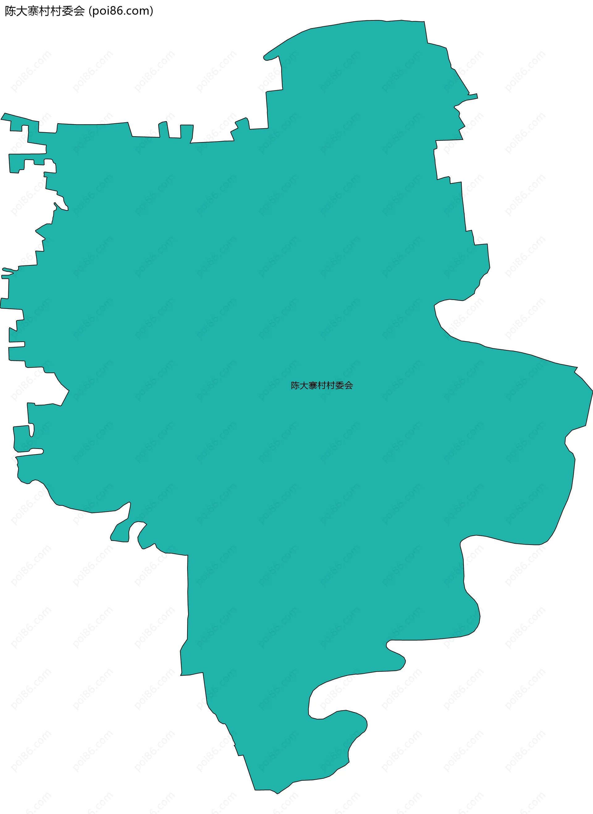 陈大寨村村委会边界地图