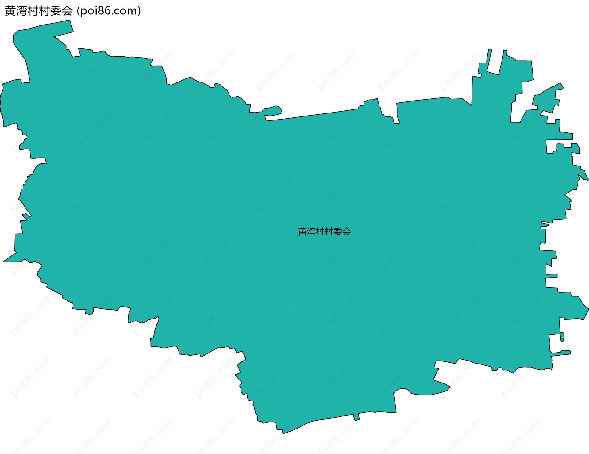 黄湾村村委会边界地图
