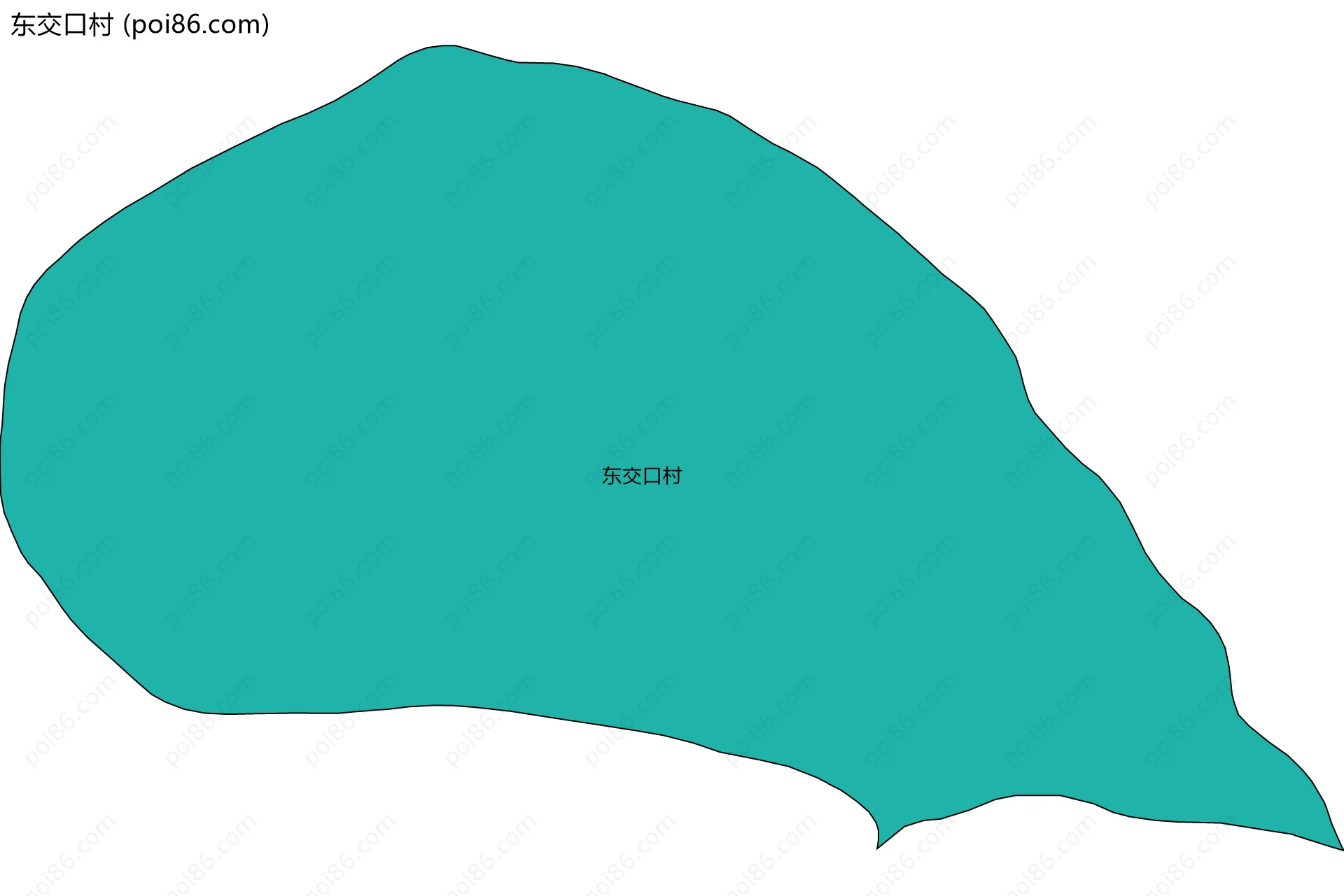 东交口村边界地图