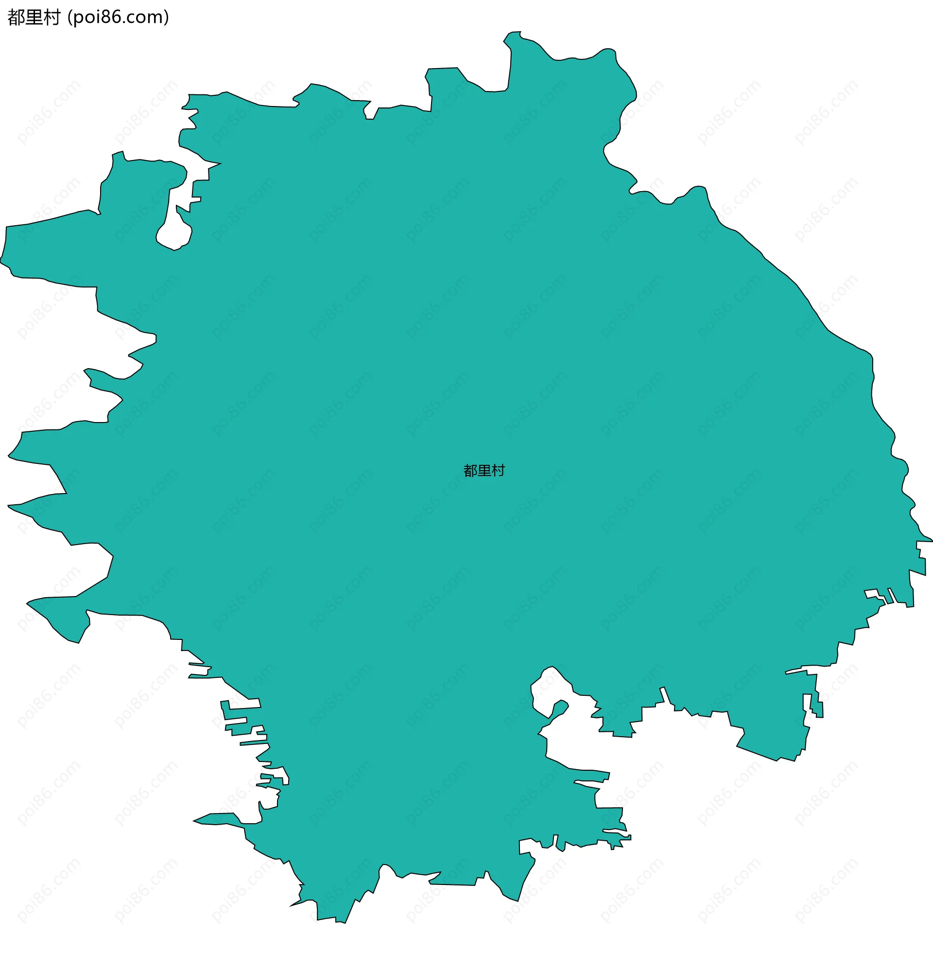 都里村边界地图