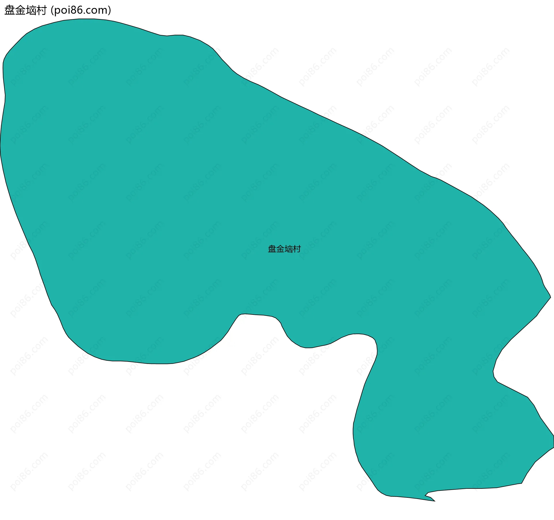 盘金垴村边界地图