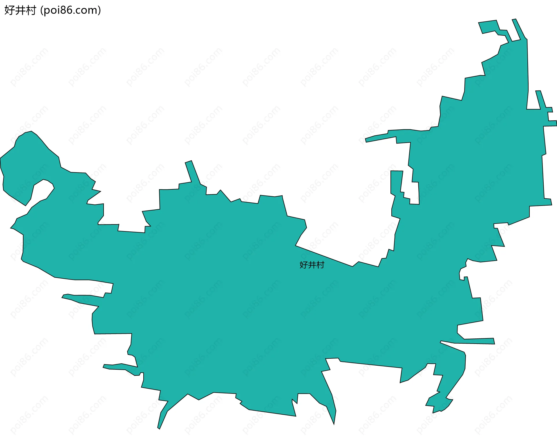 好井村边界地图