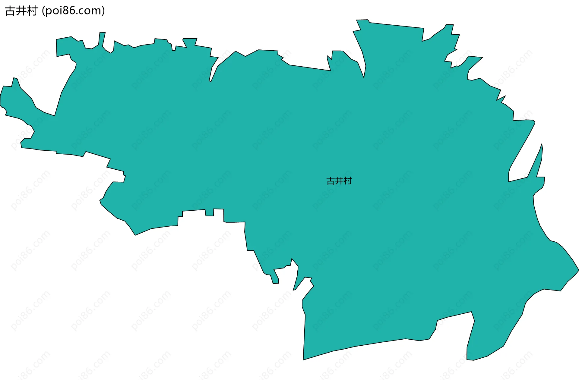 古井村边界地图