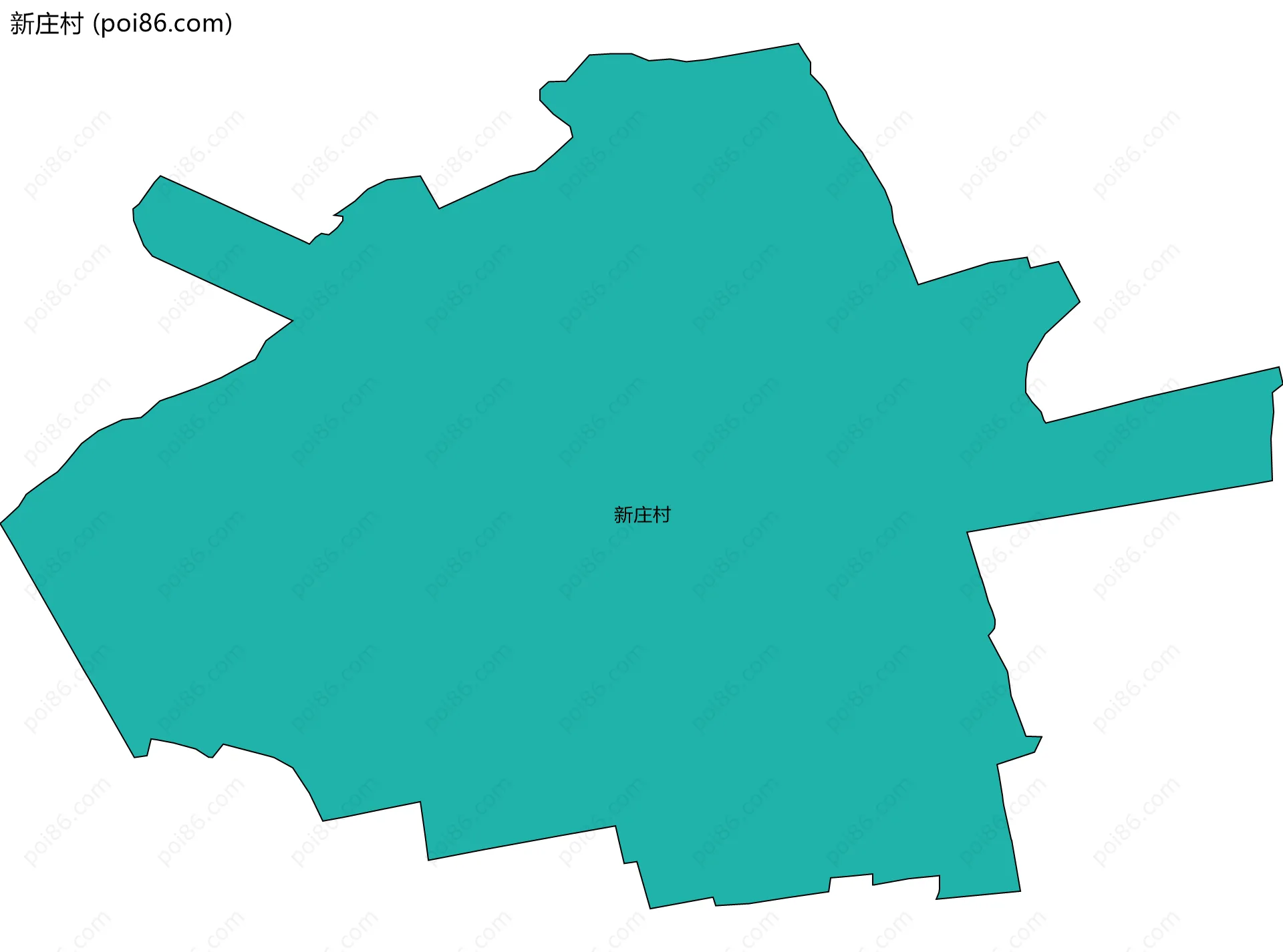 新庄村边界地图