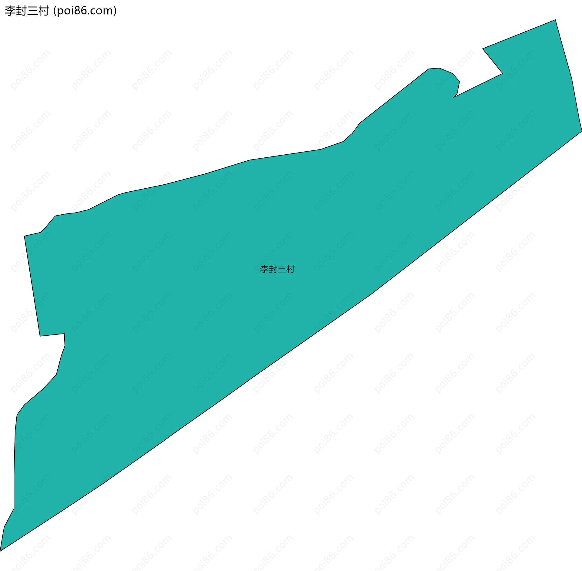 李封三村边界地图