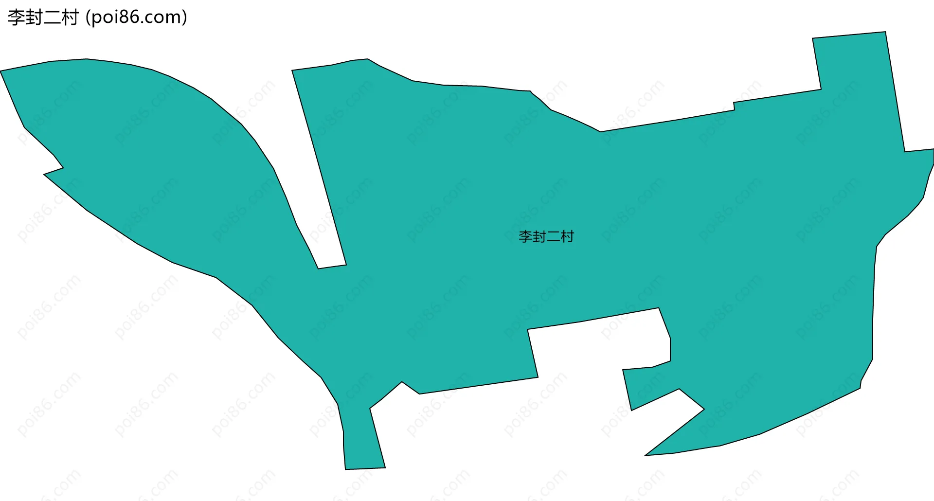 李封二村边界地图