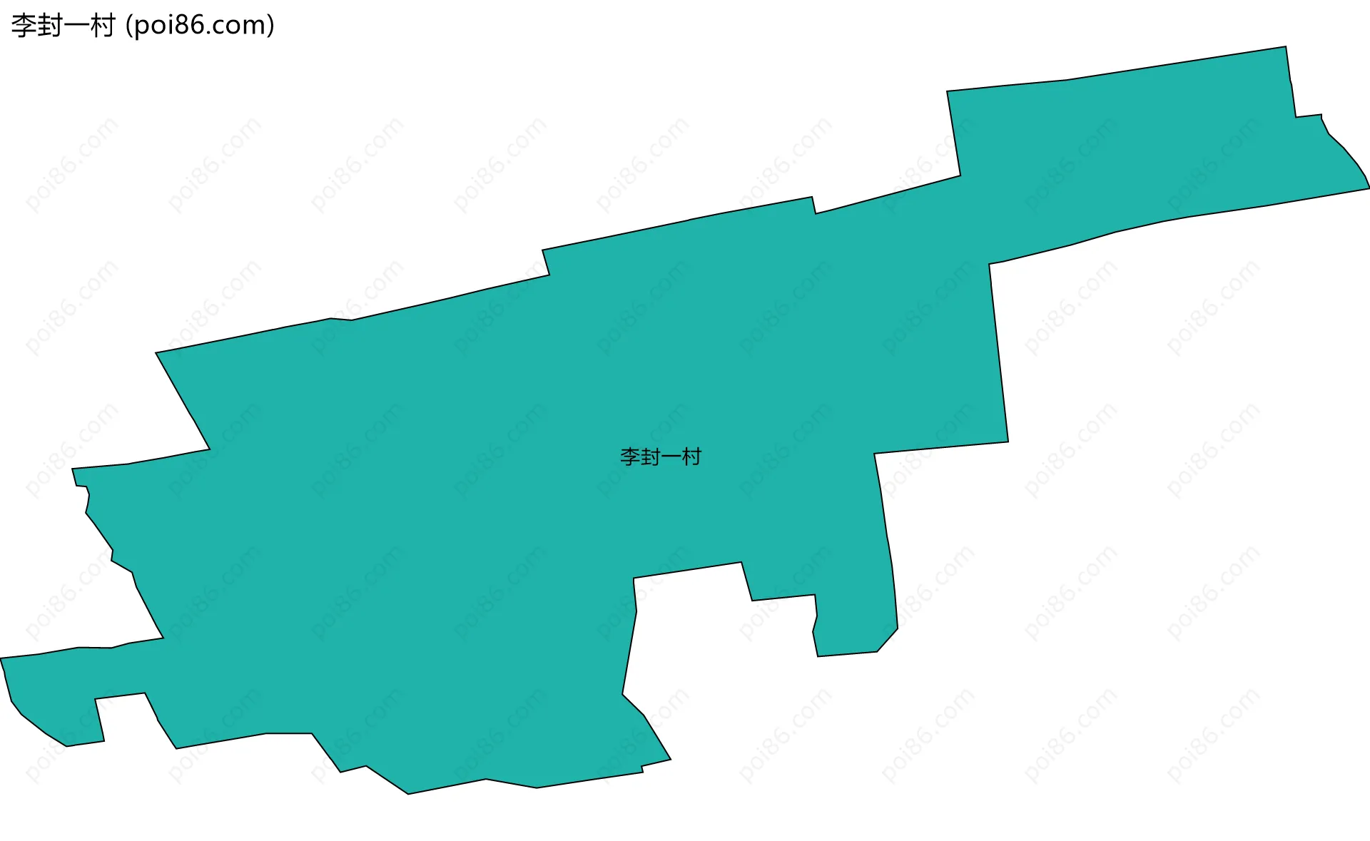 李封一村边界地图