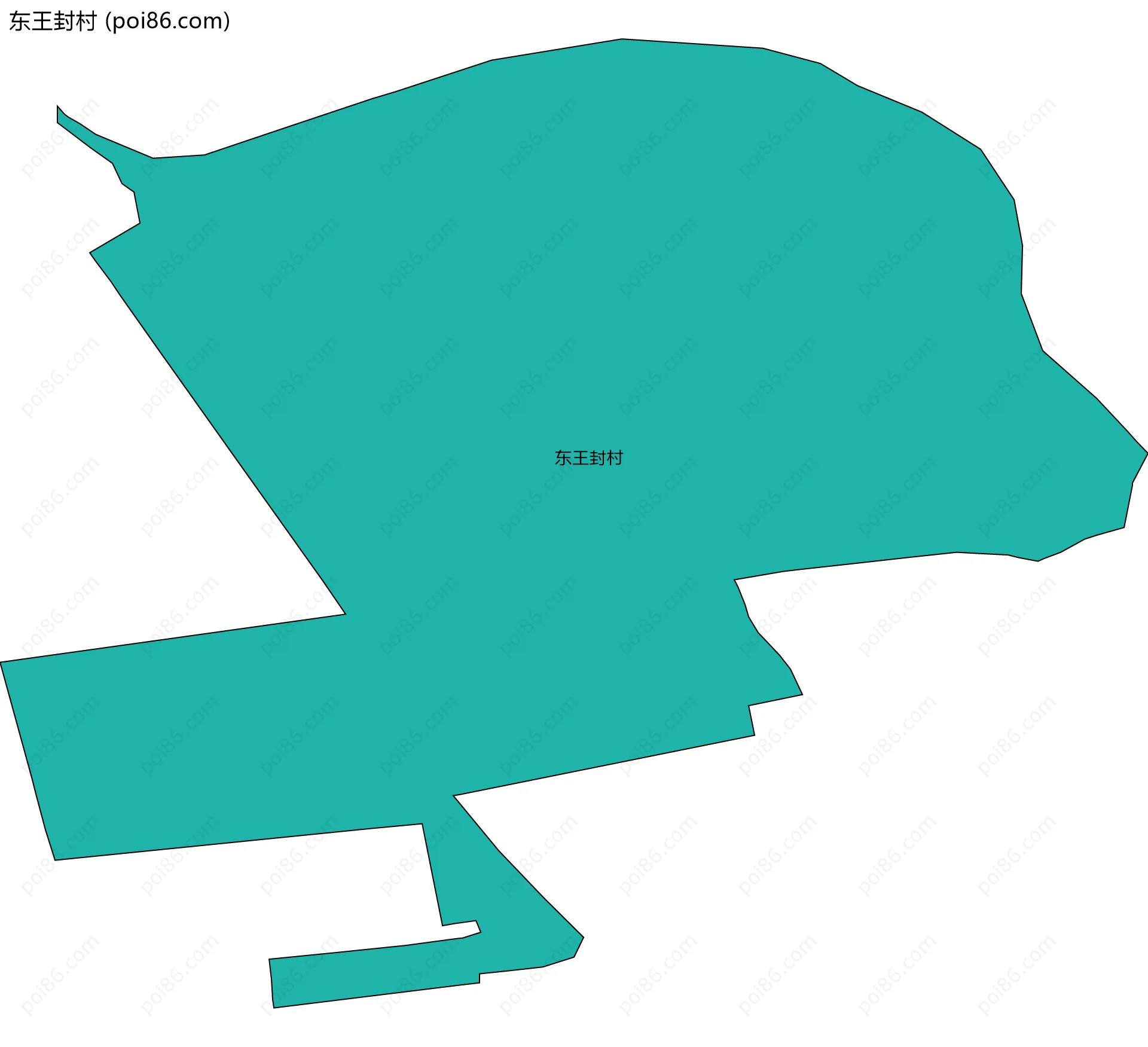 东王封村边界地图