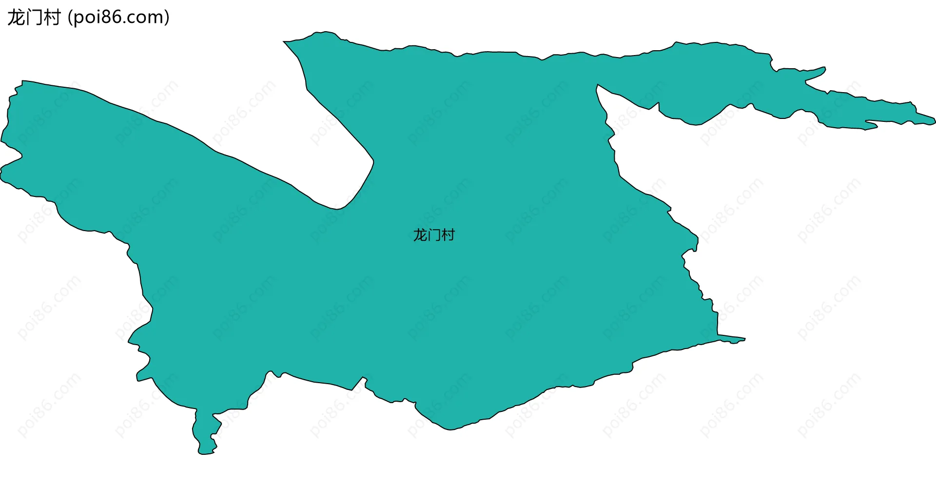 龙门村边界地图