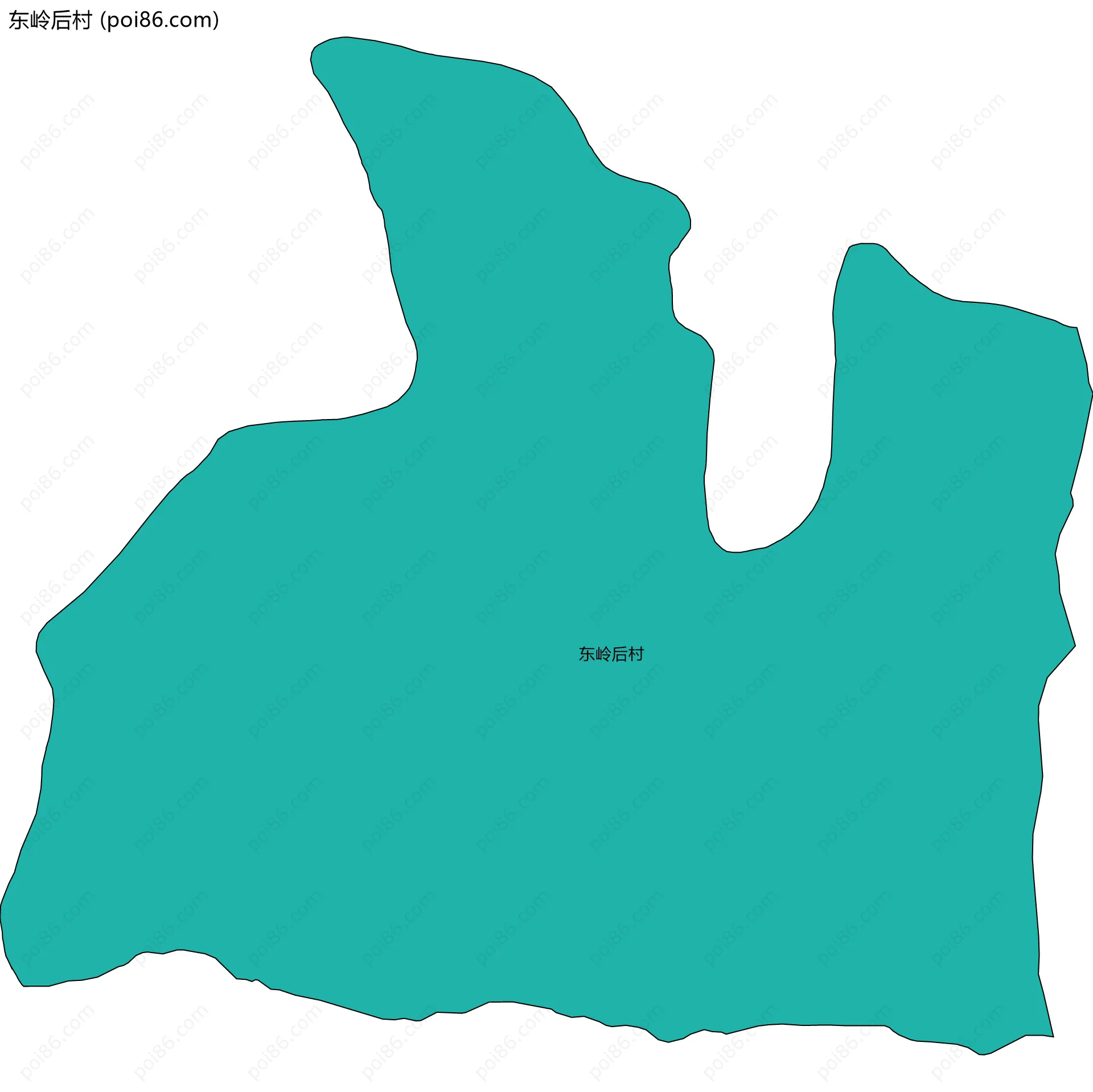 东岭后村边界地图