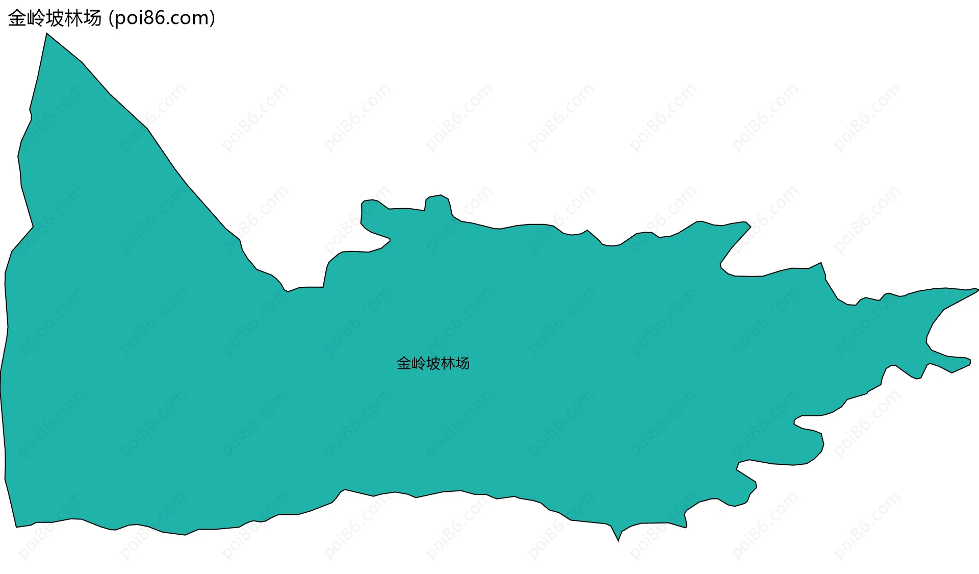 金岭坡林场边界地图