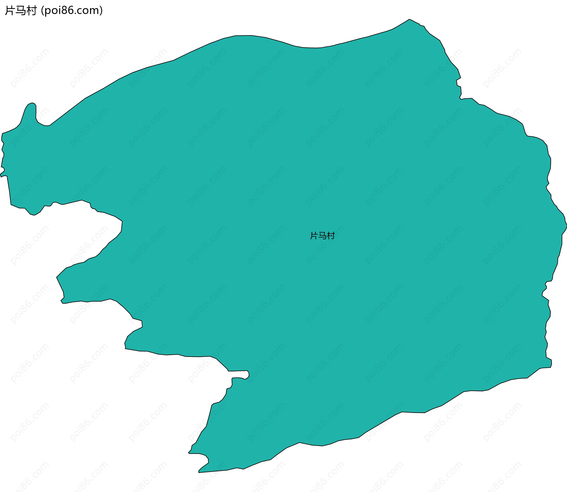 片马村边界地图