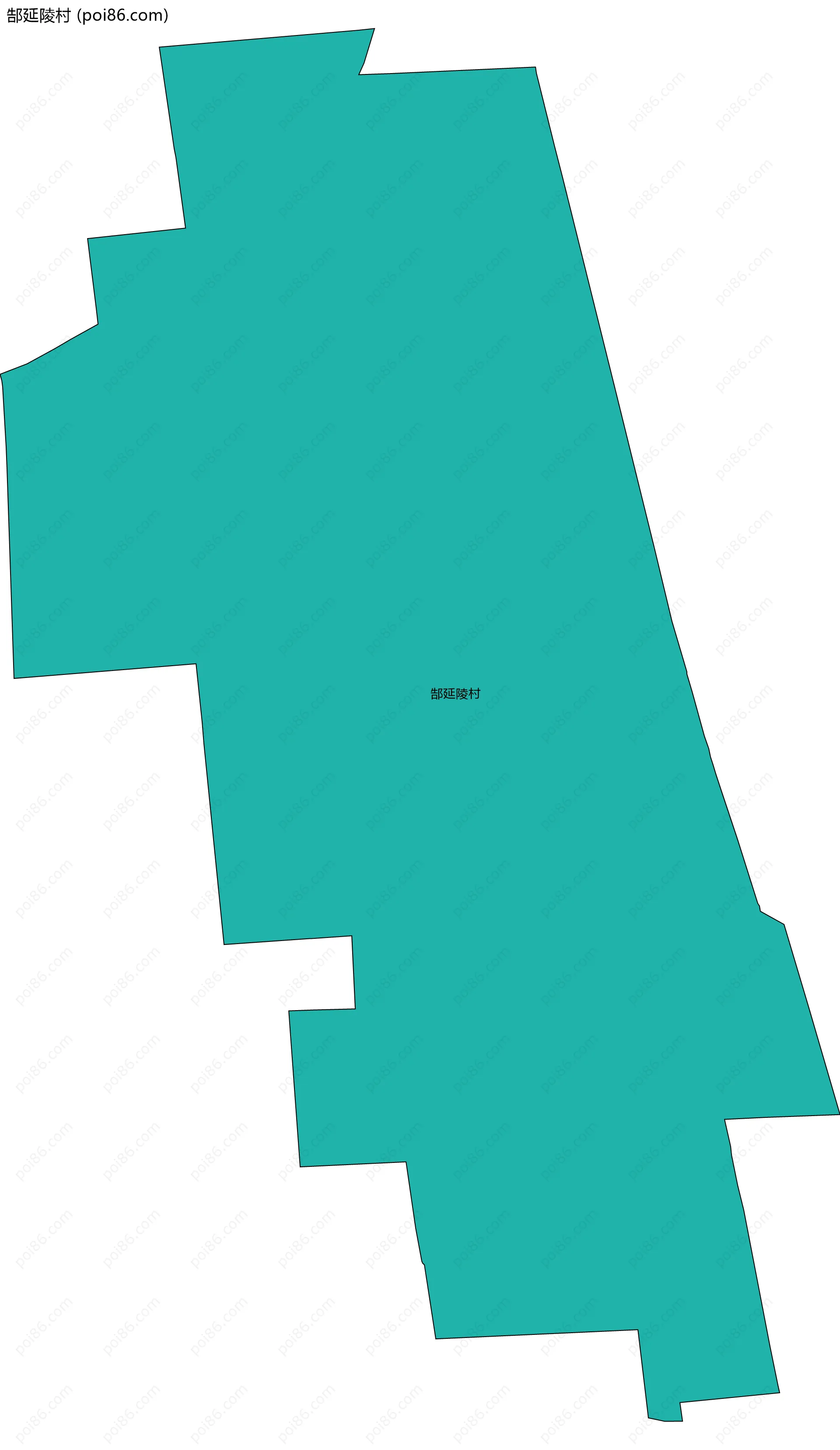 郜延陵村边界地图