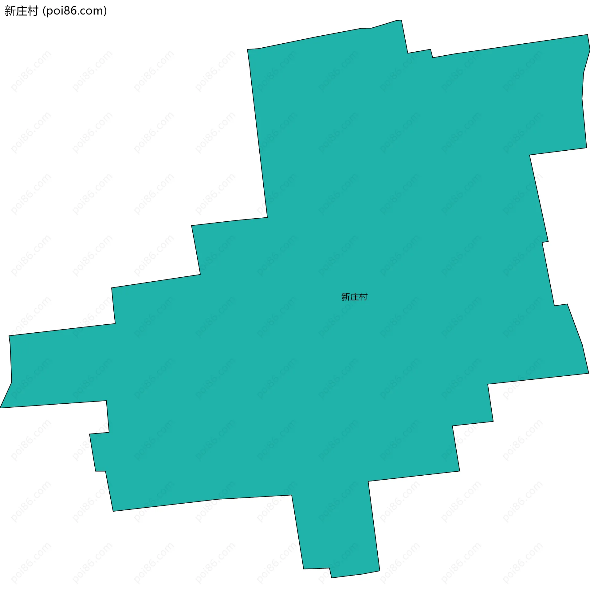 新庄村边界地图