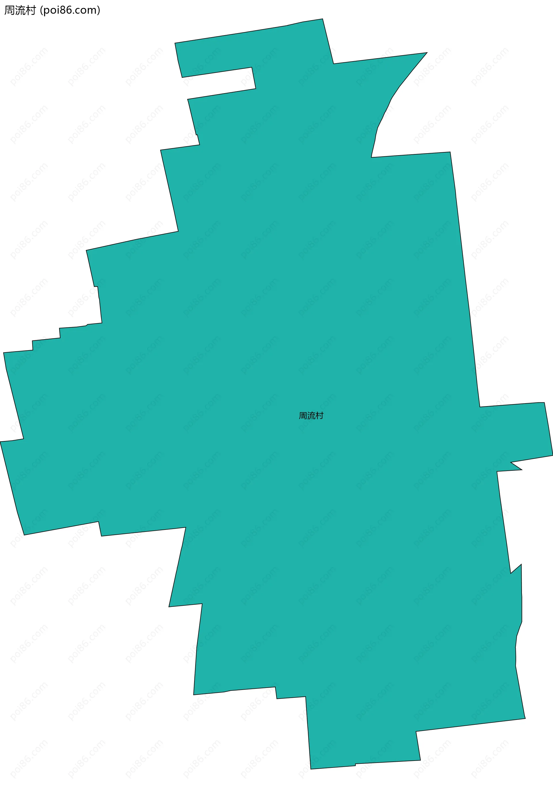 周流村边界地图