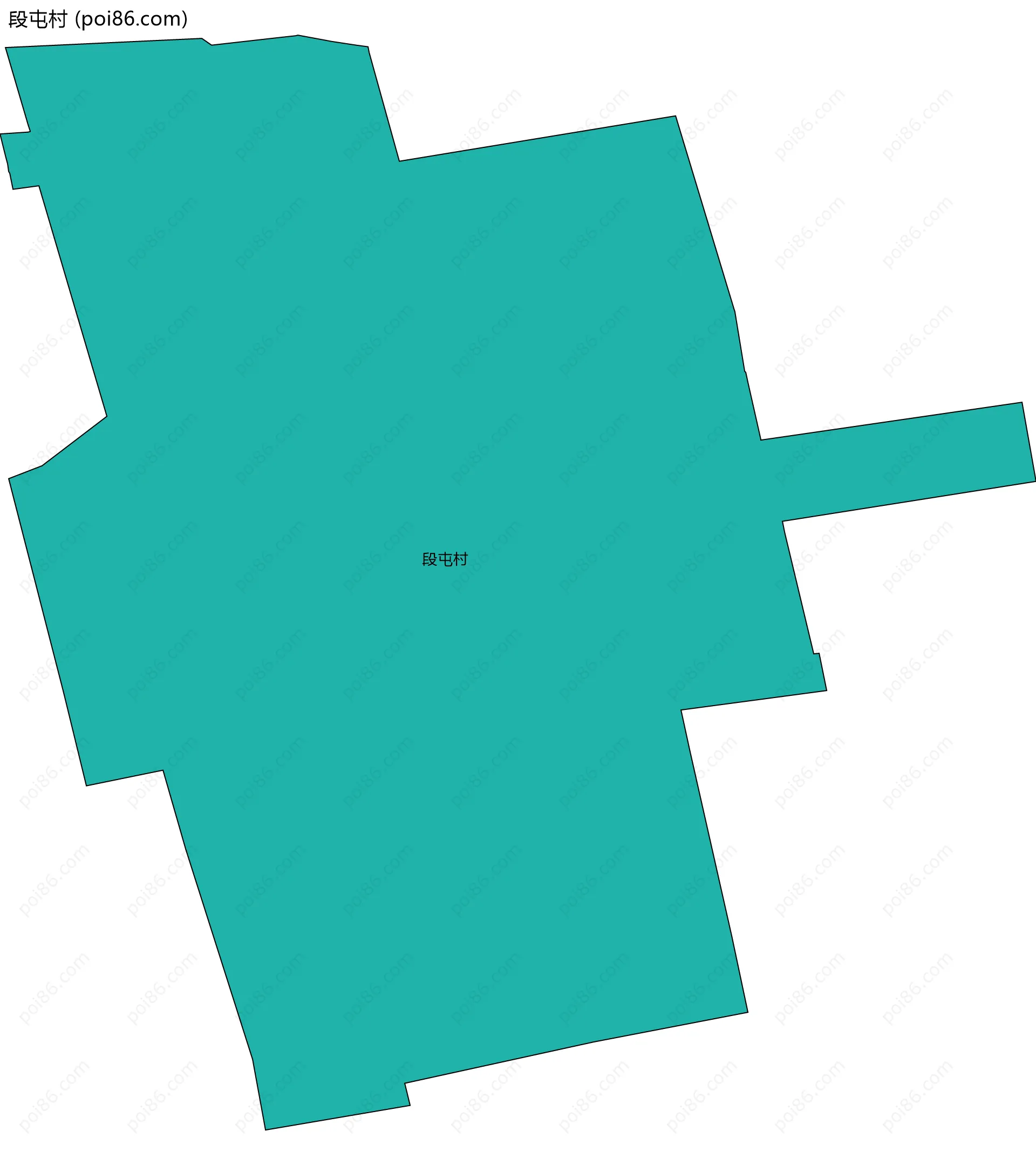 段屯村边界地图