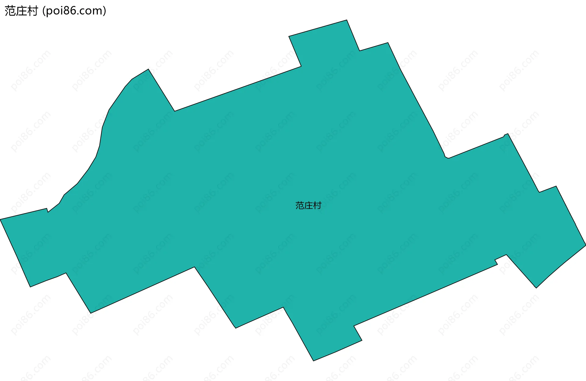 范庄村边界地图