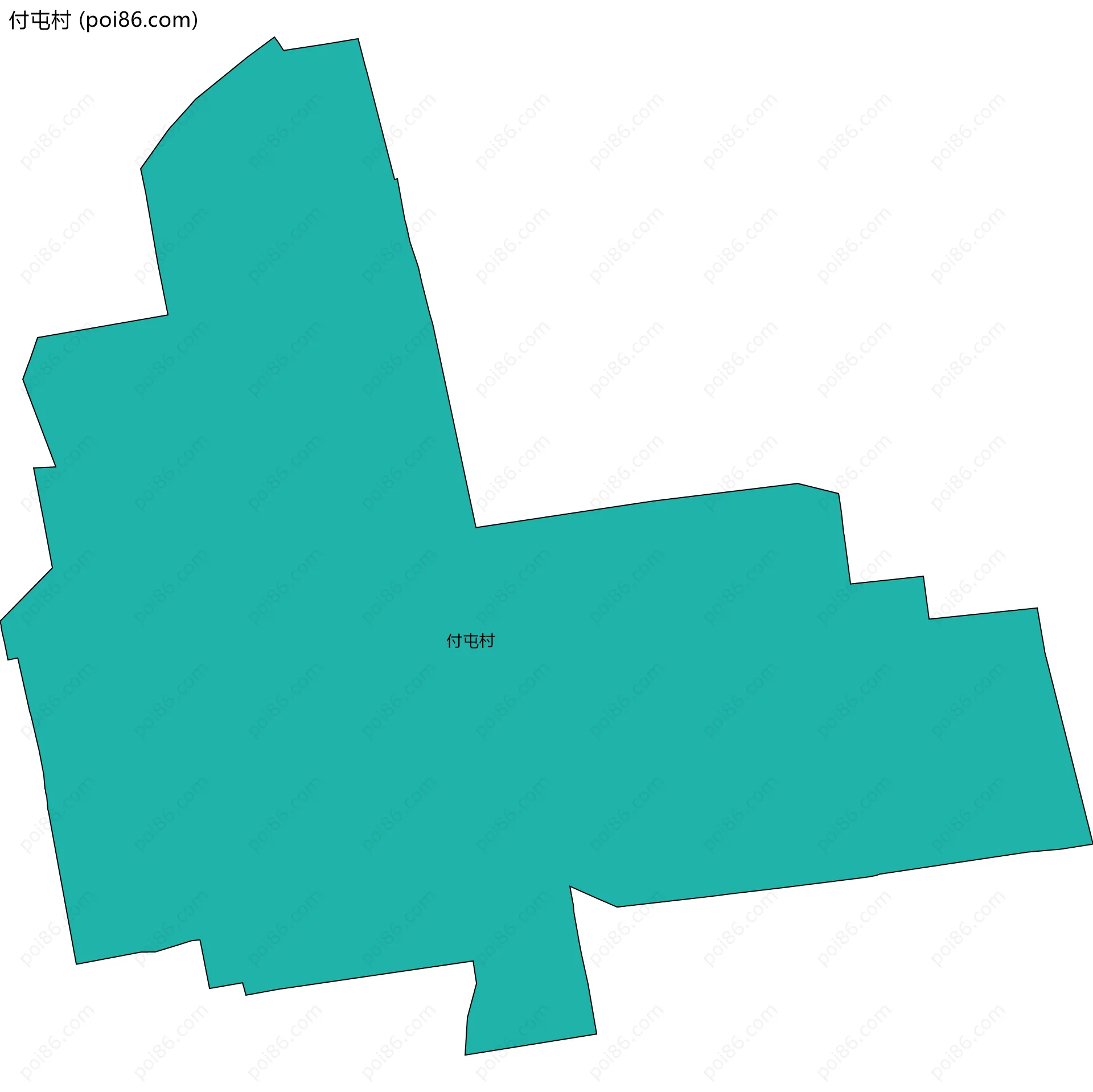 付屯村边界地图