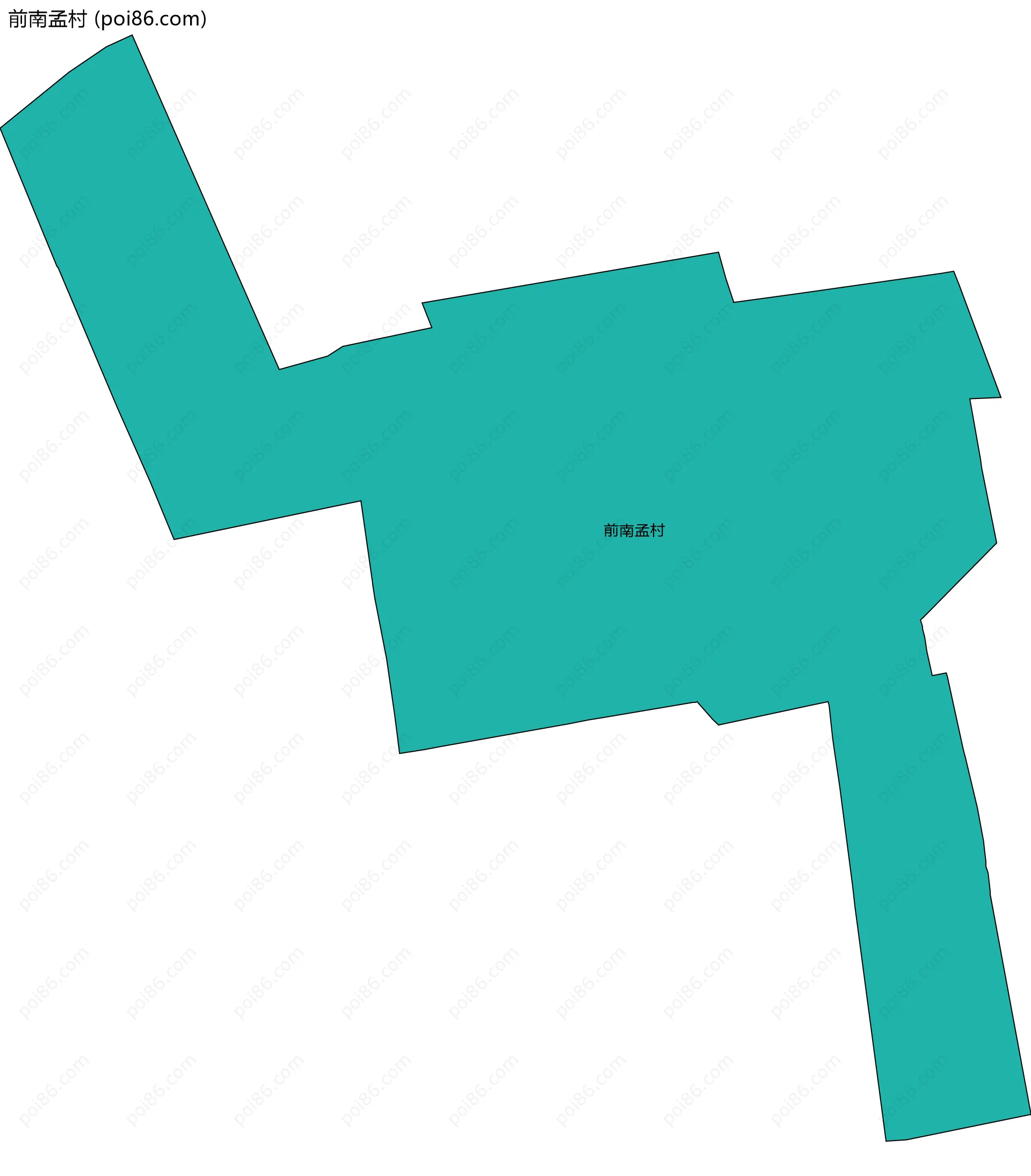 前南孟村边界地图