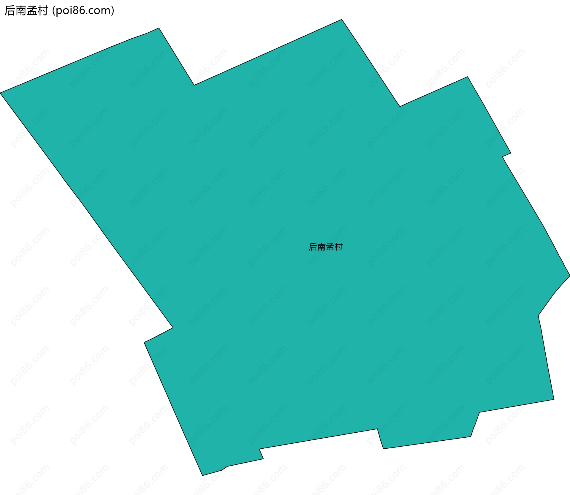 后南孟村边界地图