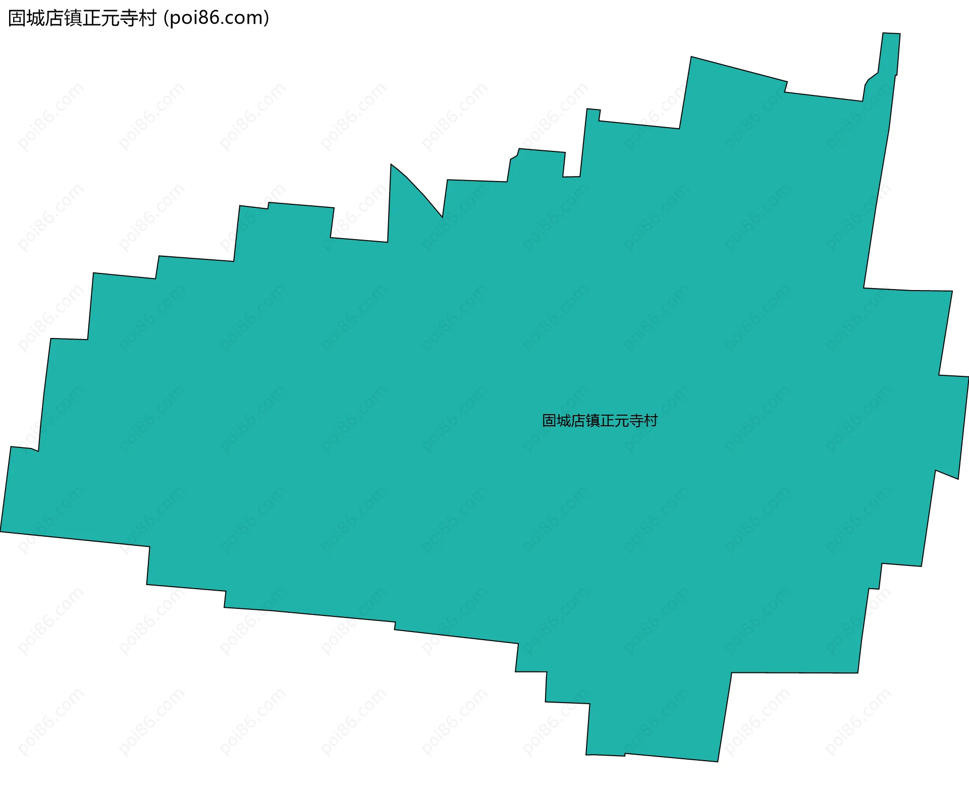 固城店镇正元寺村边界地图
