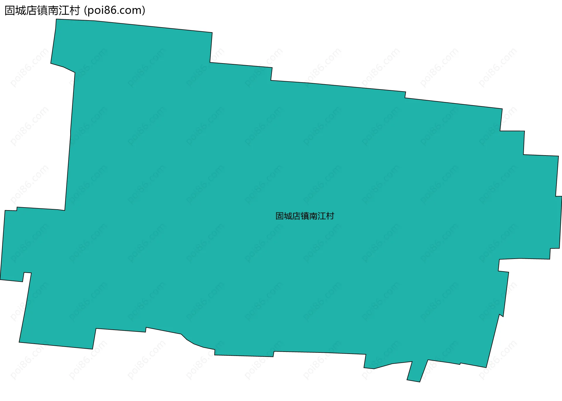固城店镇南江村边界地图