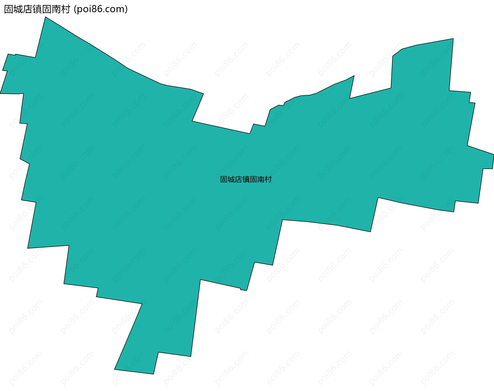 固城店镇固南村边界地图