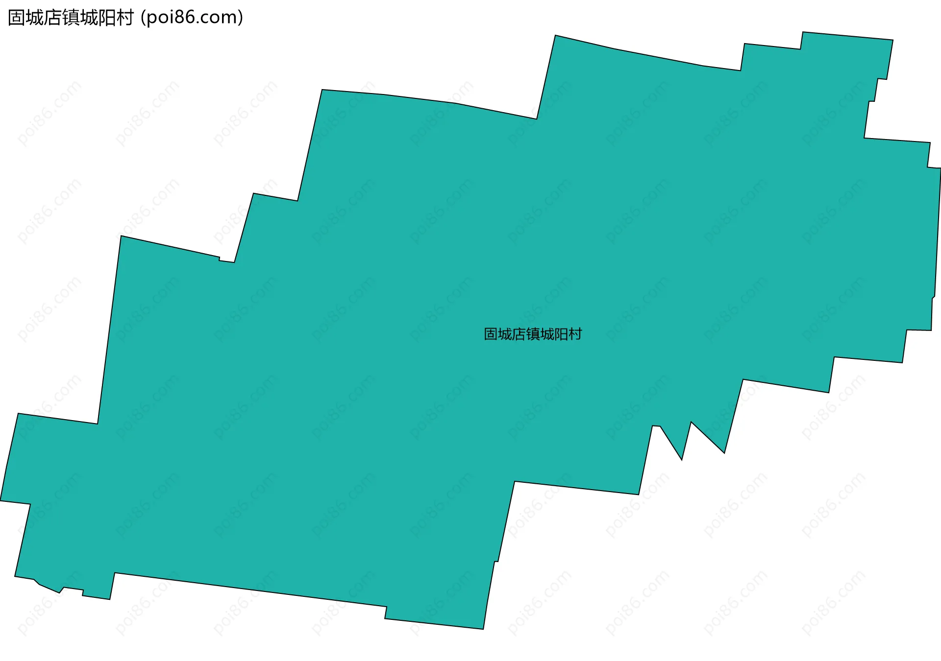 固城店镇城阳村边界地图