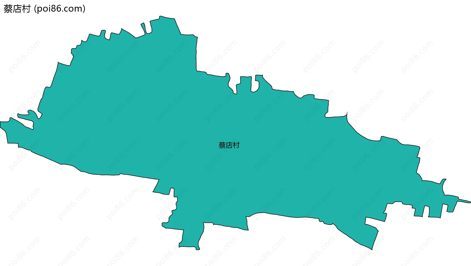 蔡店村边界地图