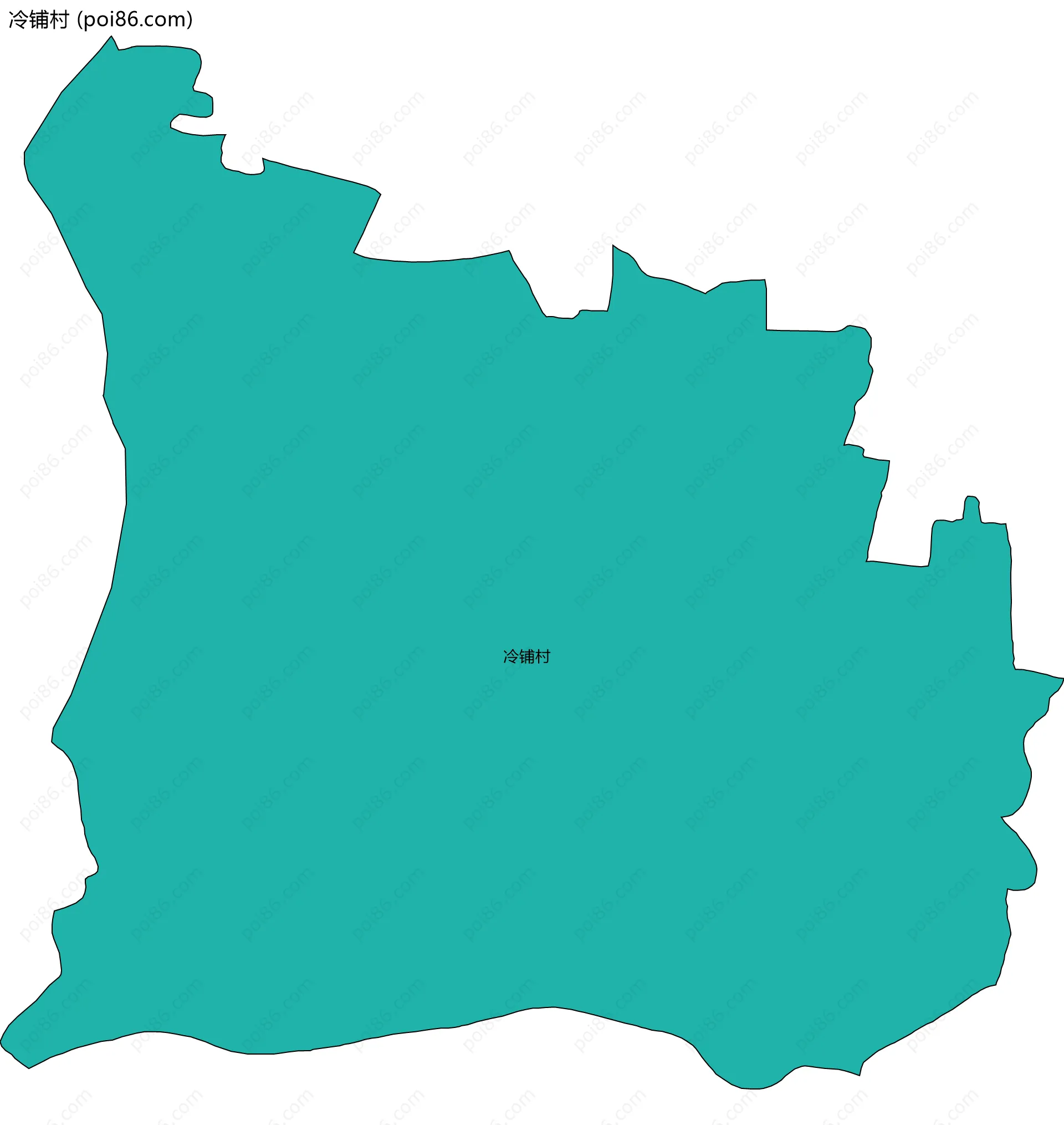 冷铺村边界地图