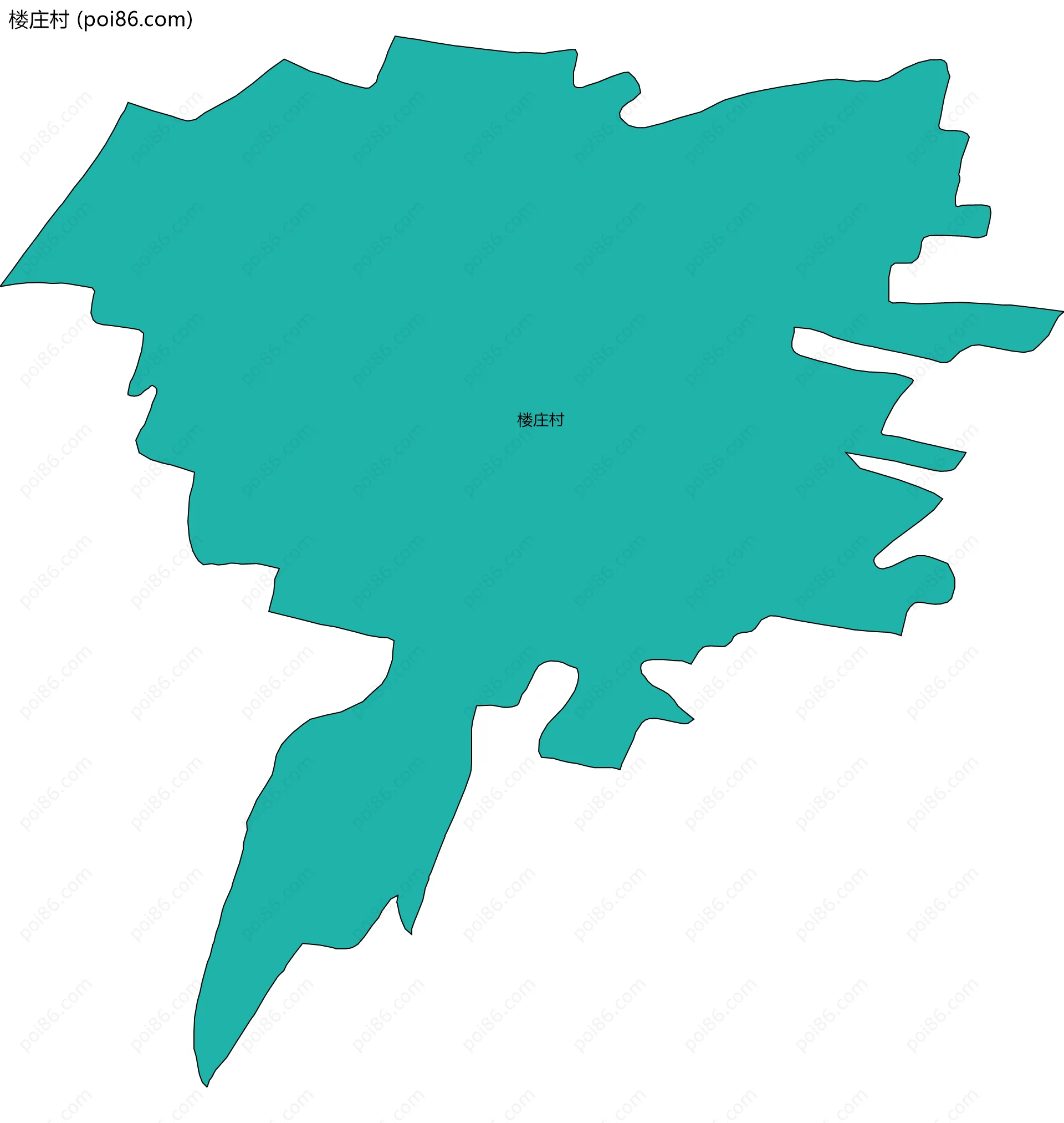 楼庄村边界地图