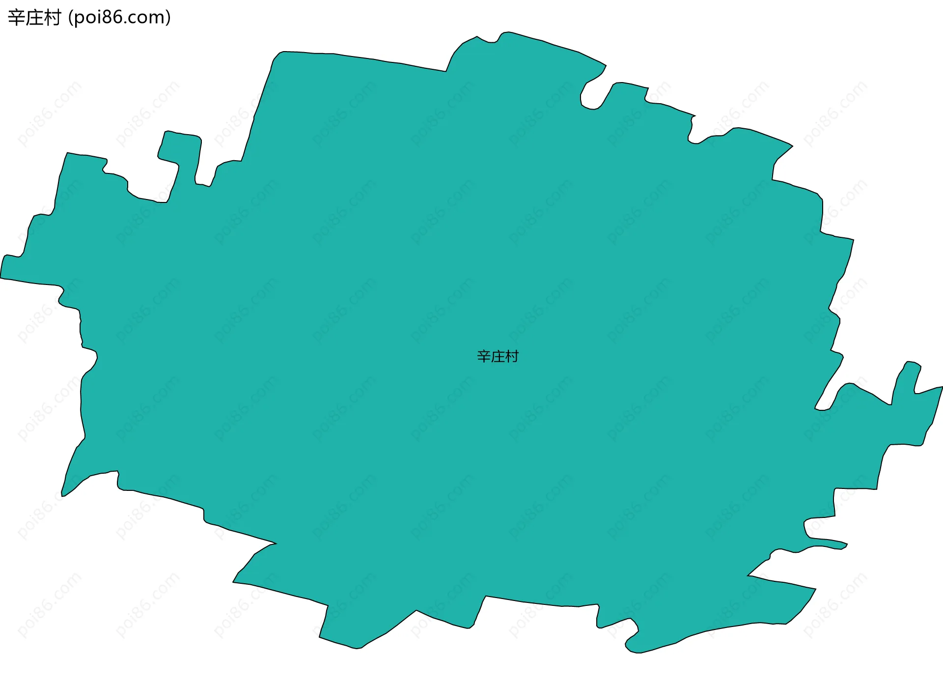 辛庄村边界地图