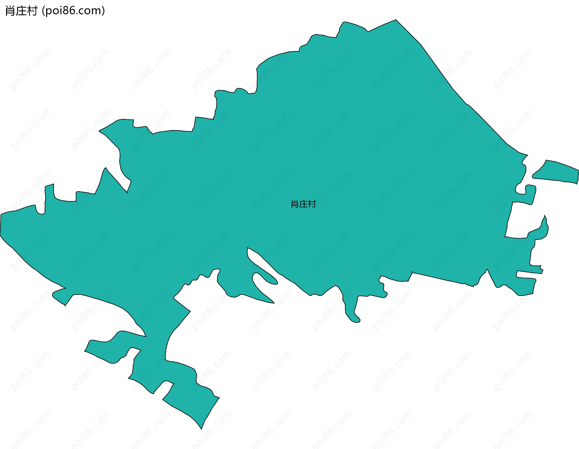 肖庄村边界地图