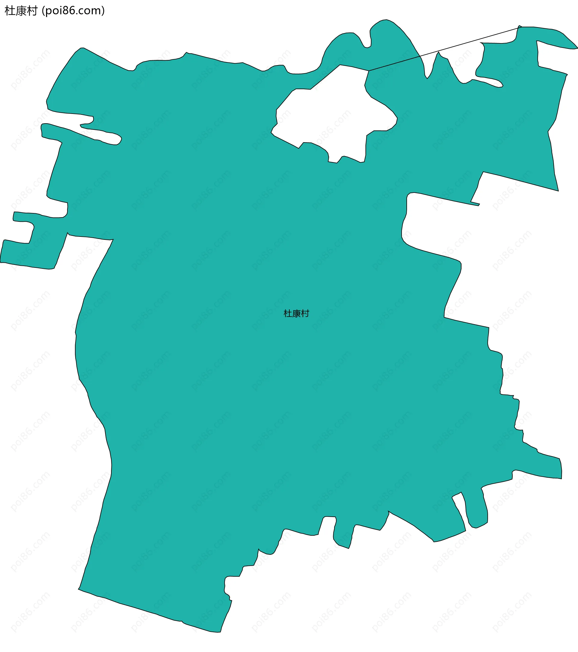 杜康村边界地图
