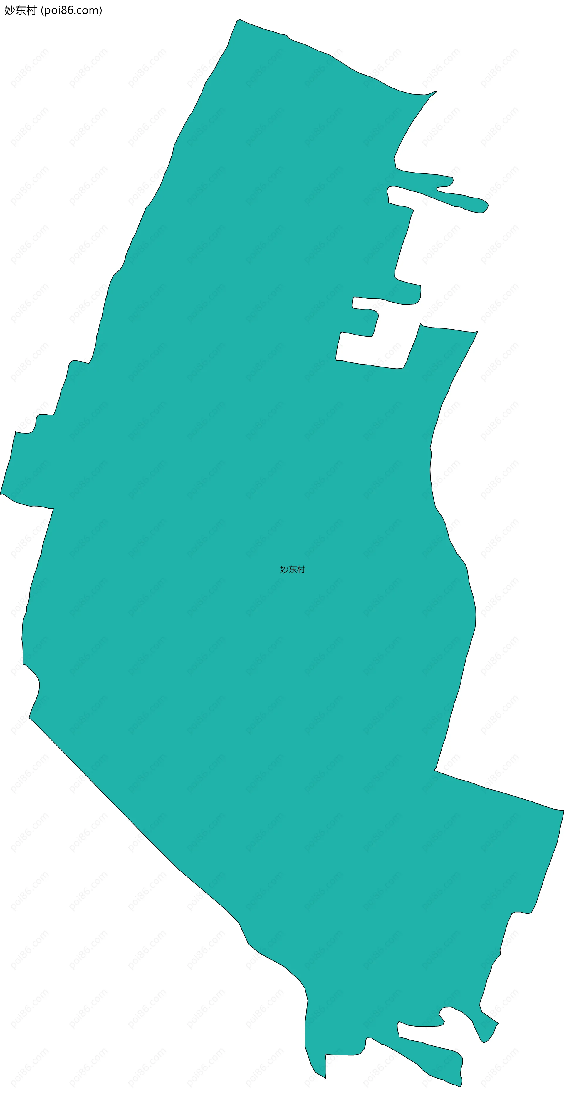 妙东村边界地图