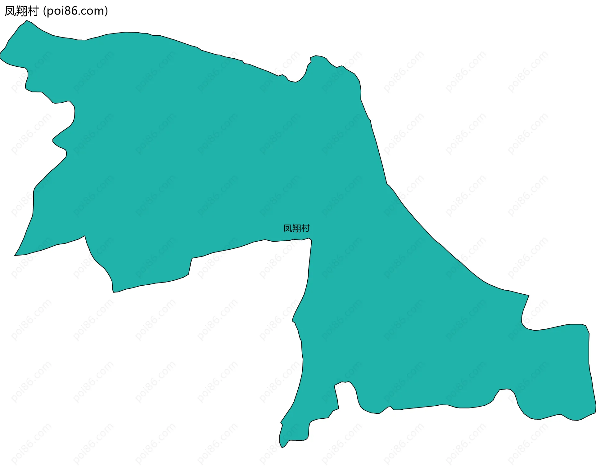 凤翔村边界地图