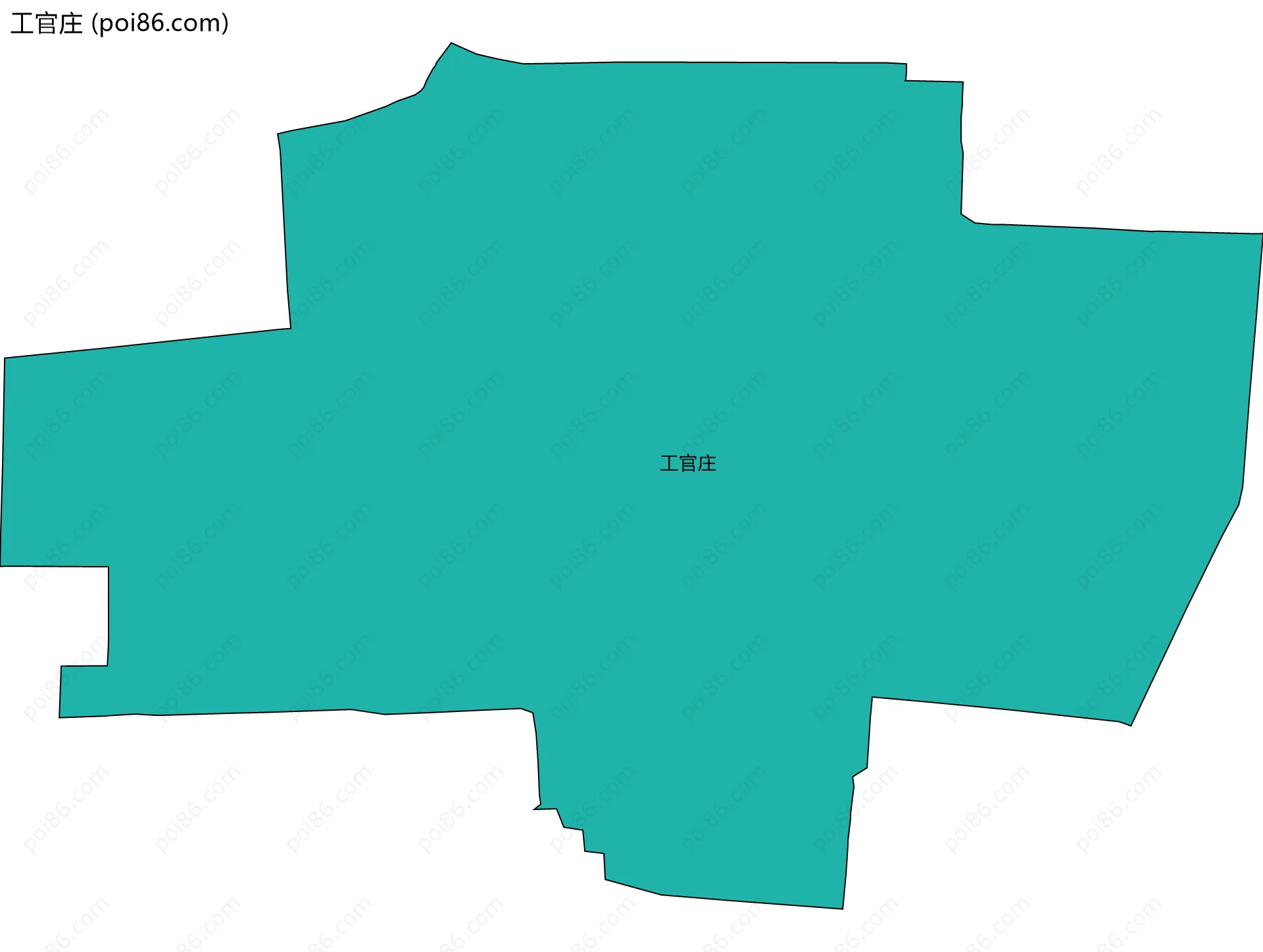 工官庄边界地图