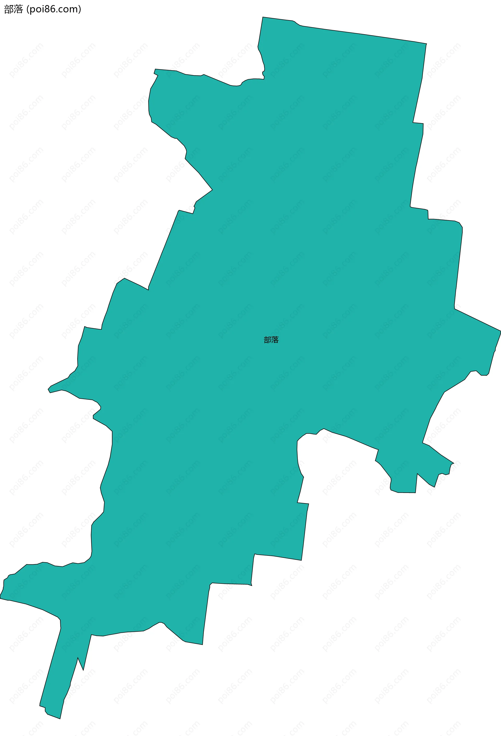 部落边界地图
