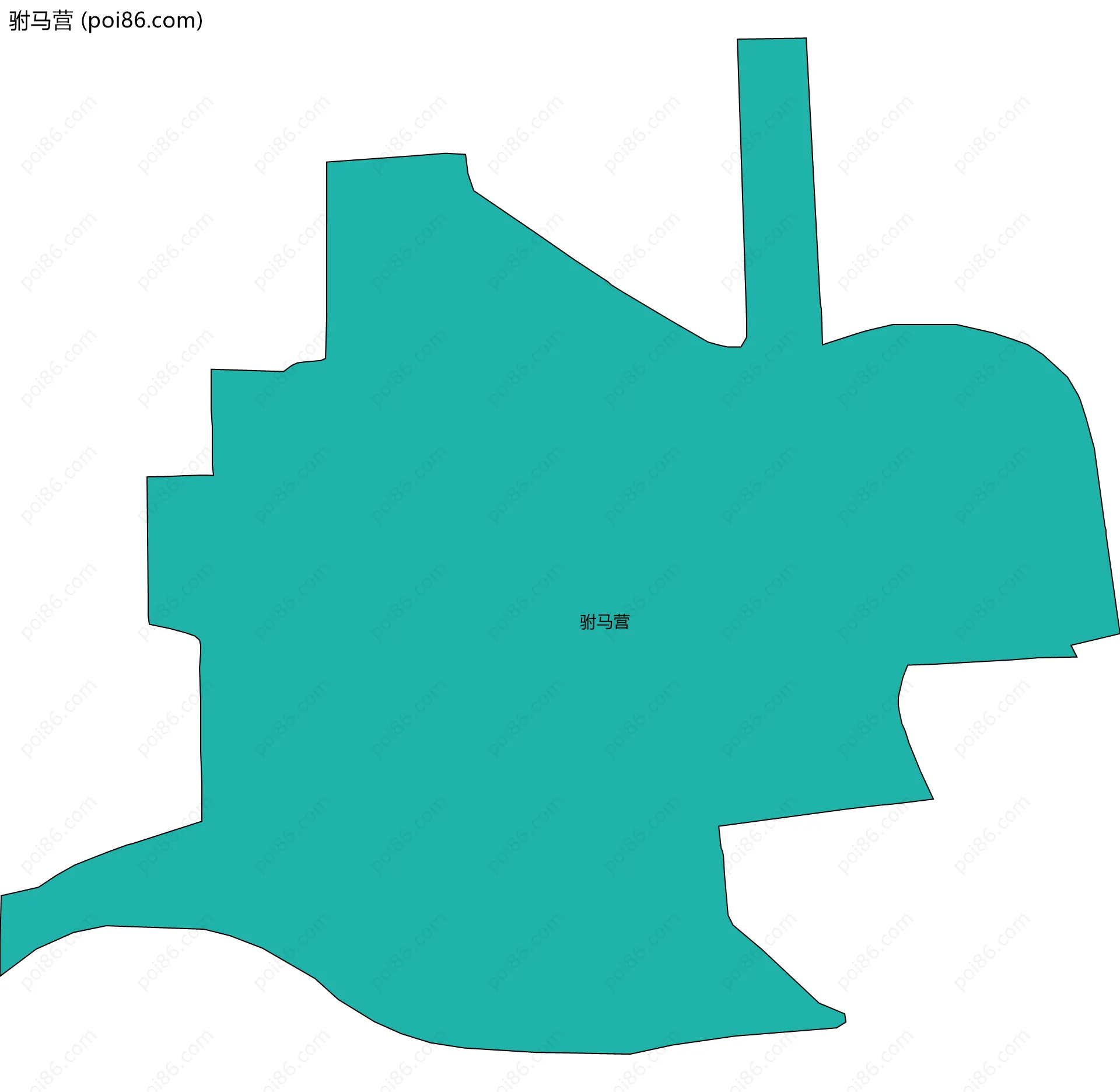 驸马营边界地图