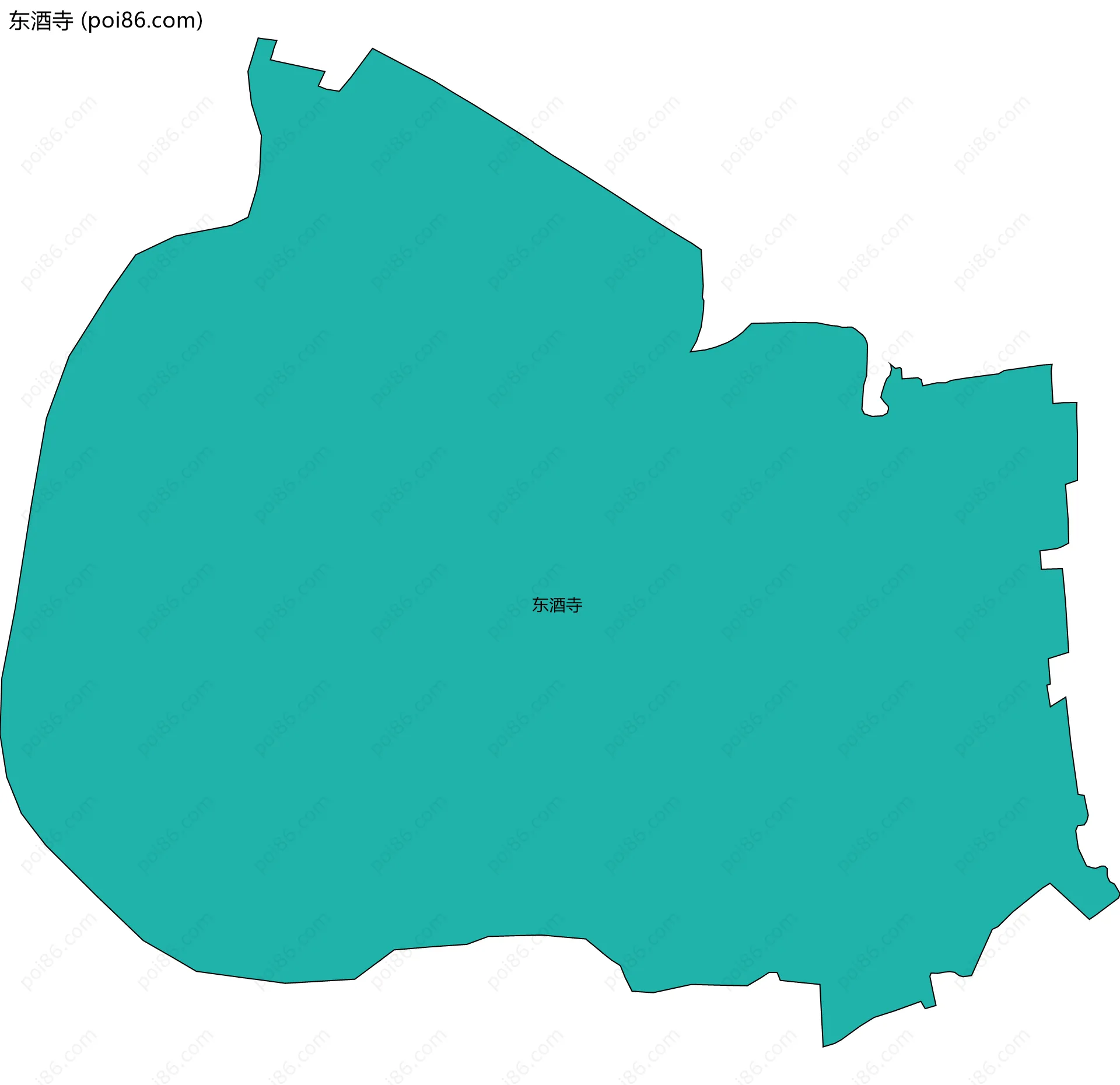 东酒寺边界地图