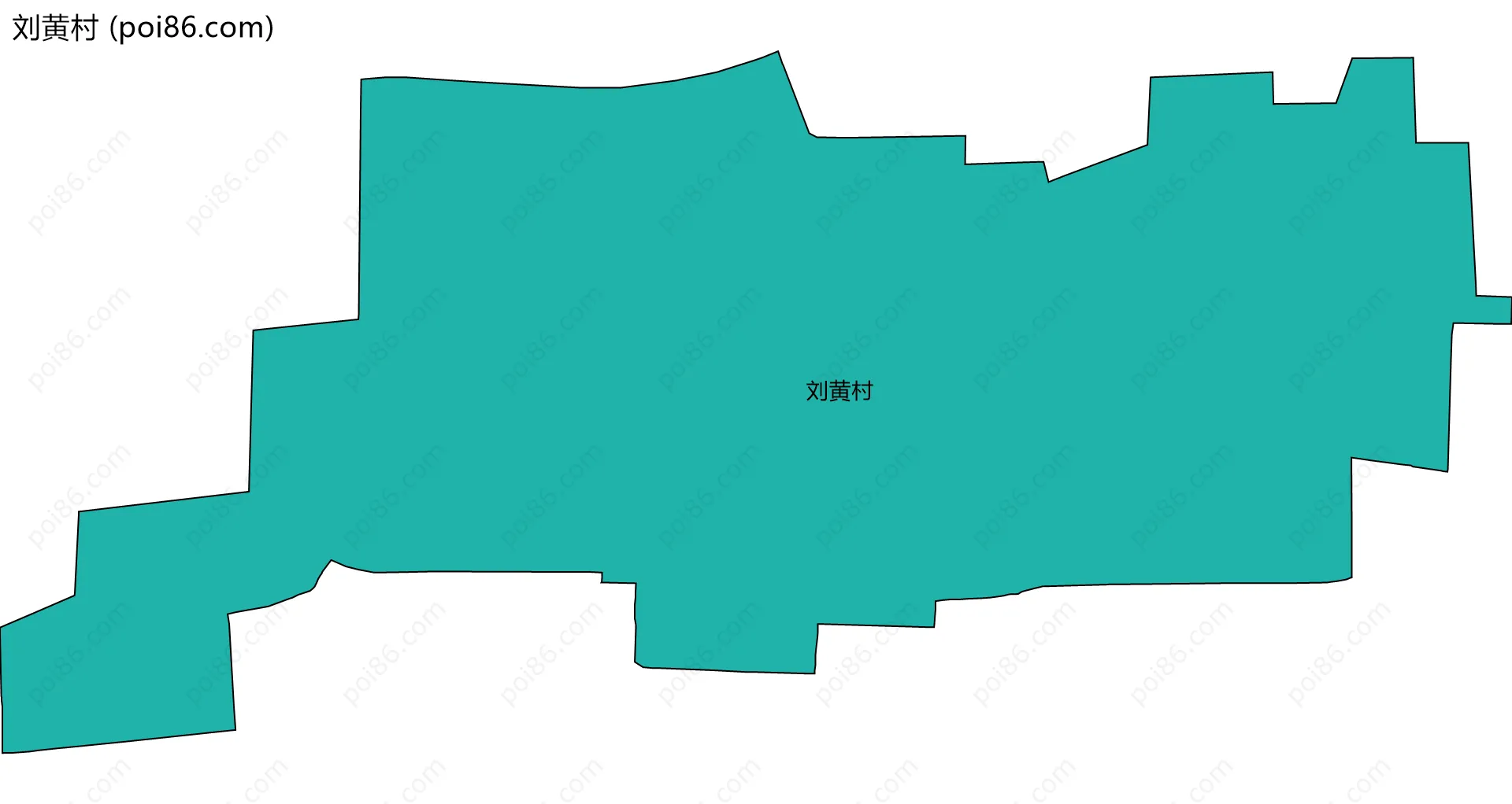 刘黄村边界地图