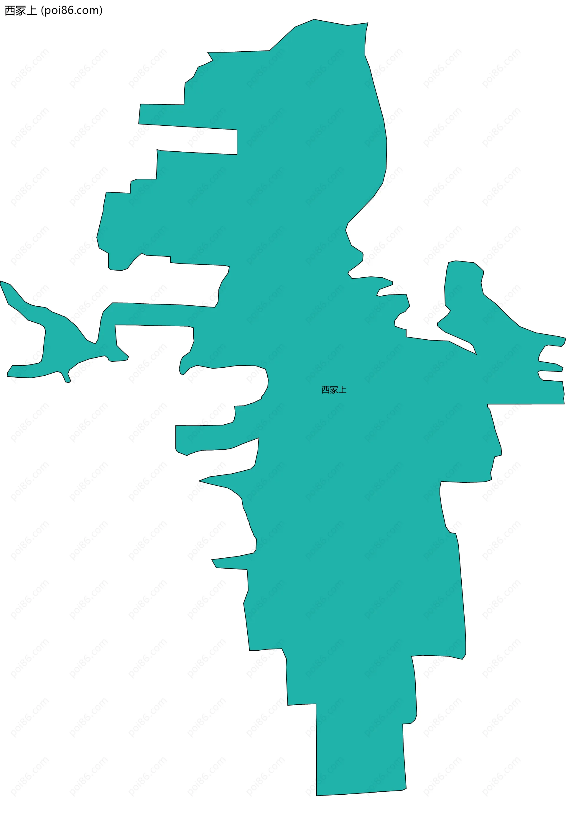 西冢上边界地图