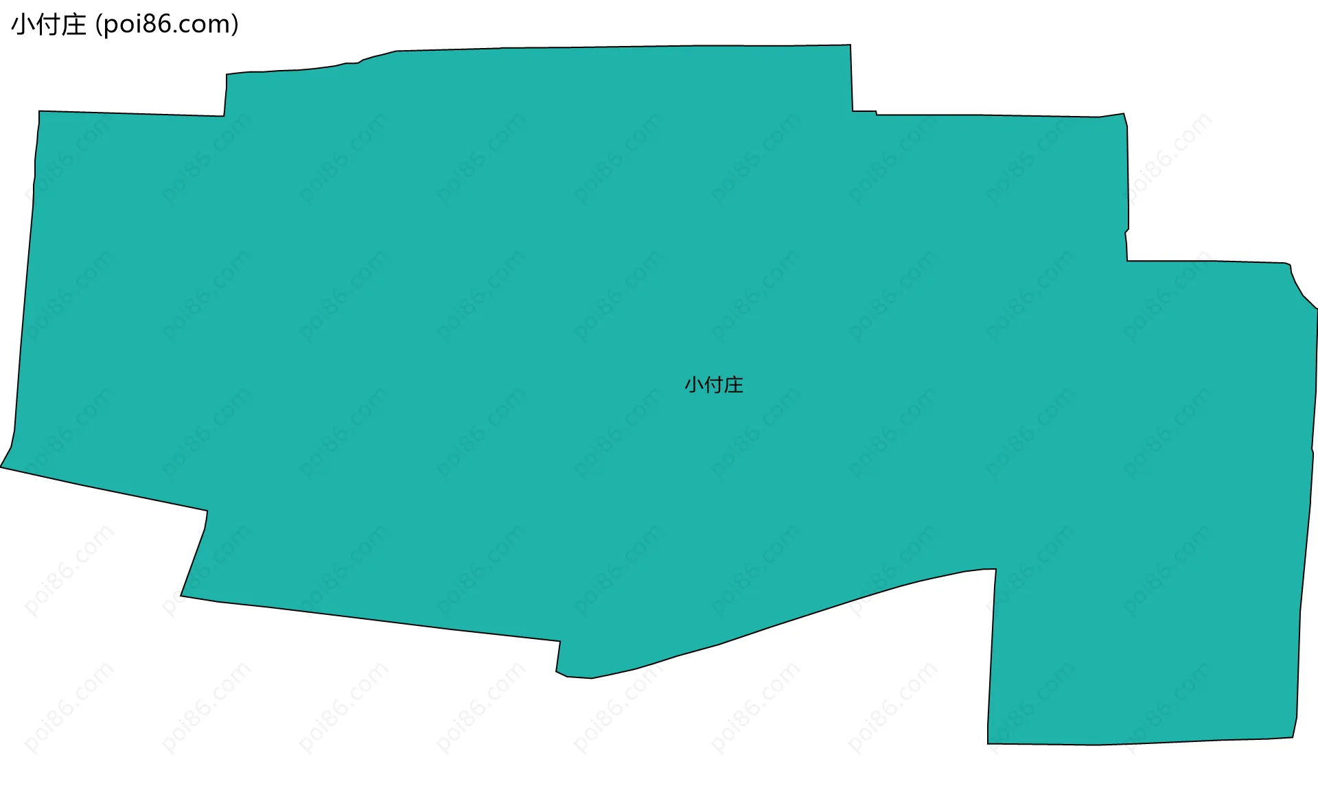 小付庄边界地图