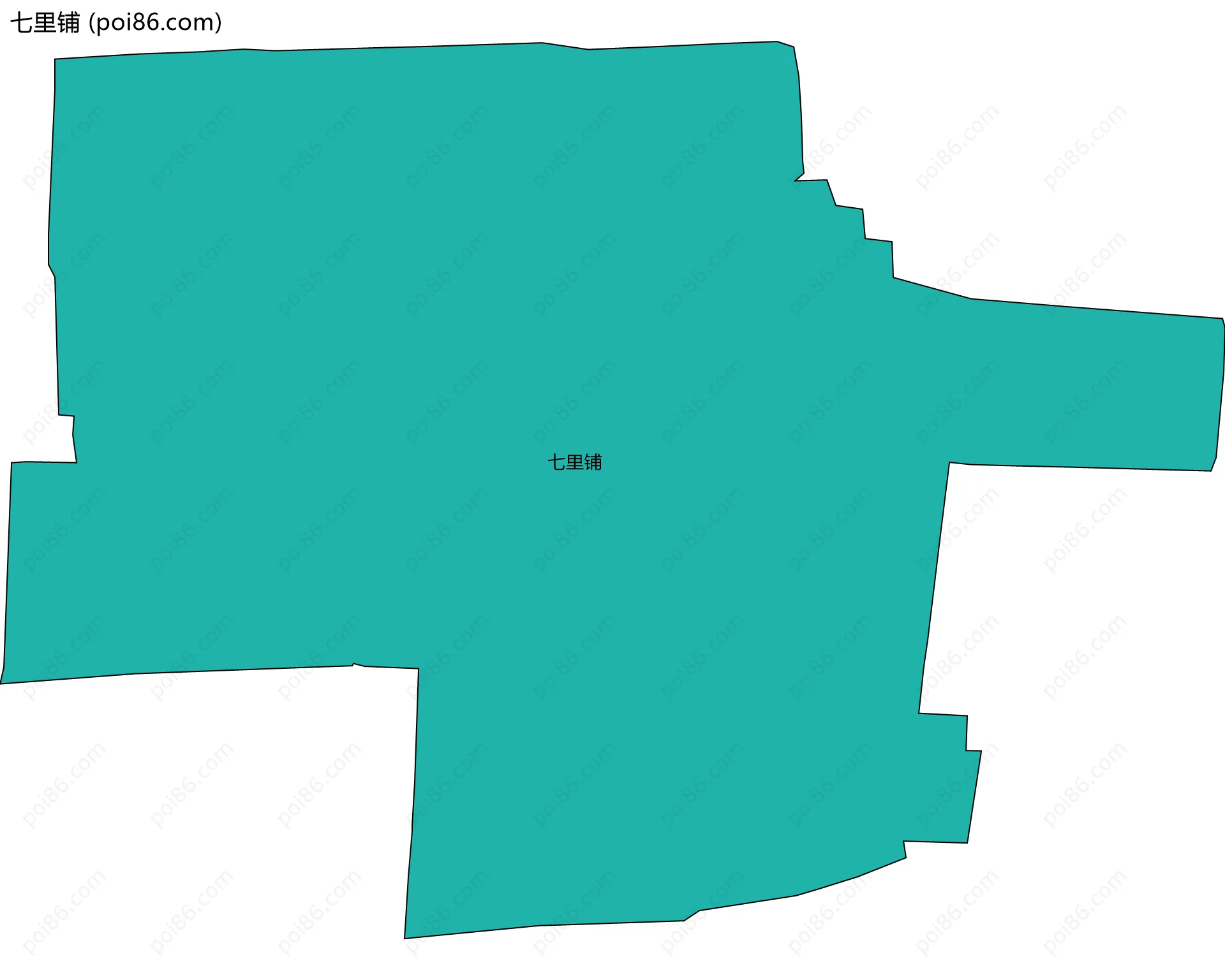 七里铺边界地图