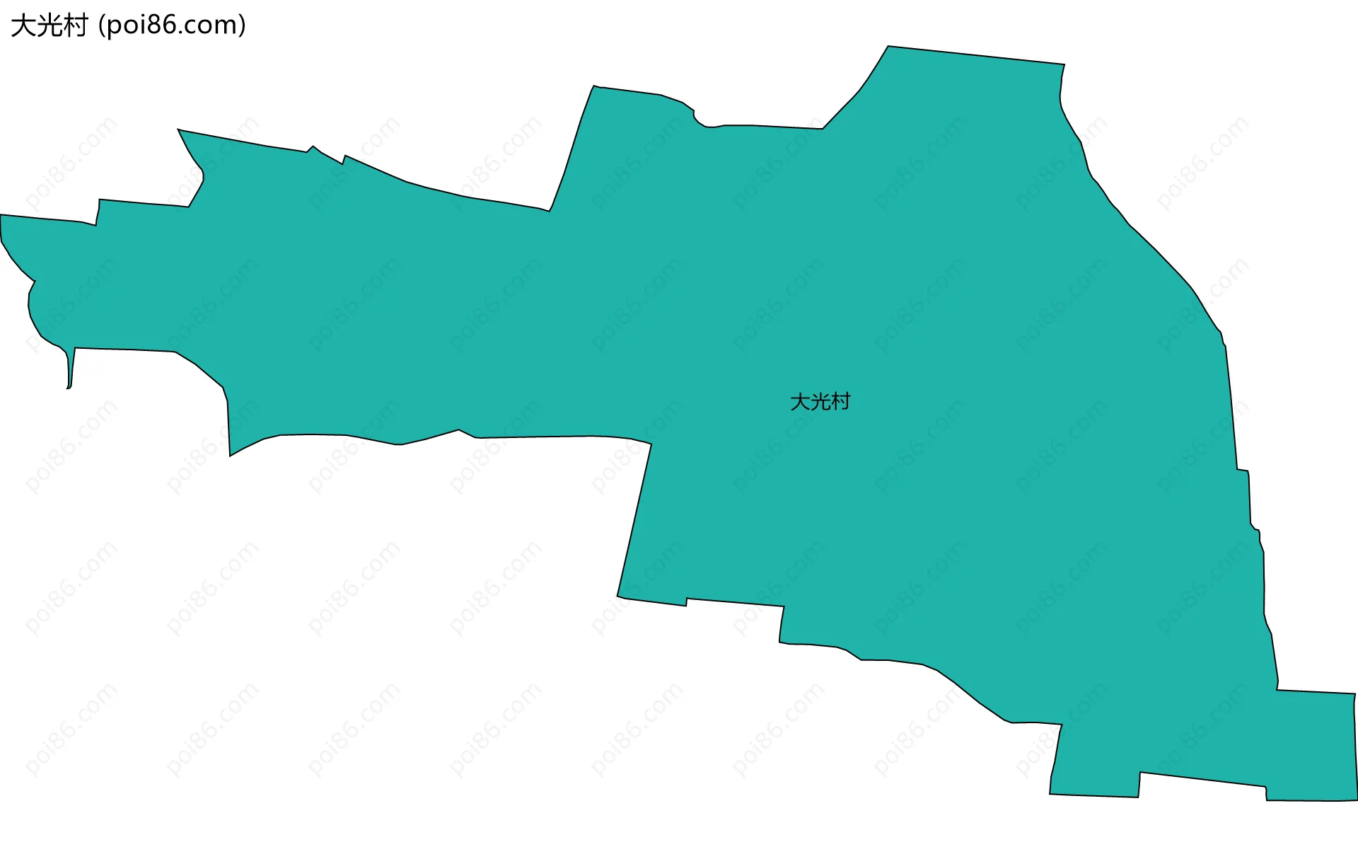 大光村边界地图