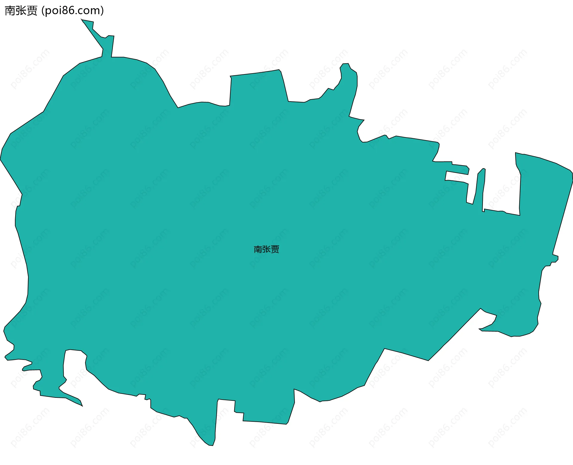 南张贾边界地图