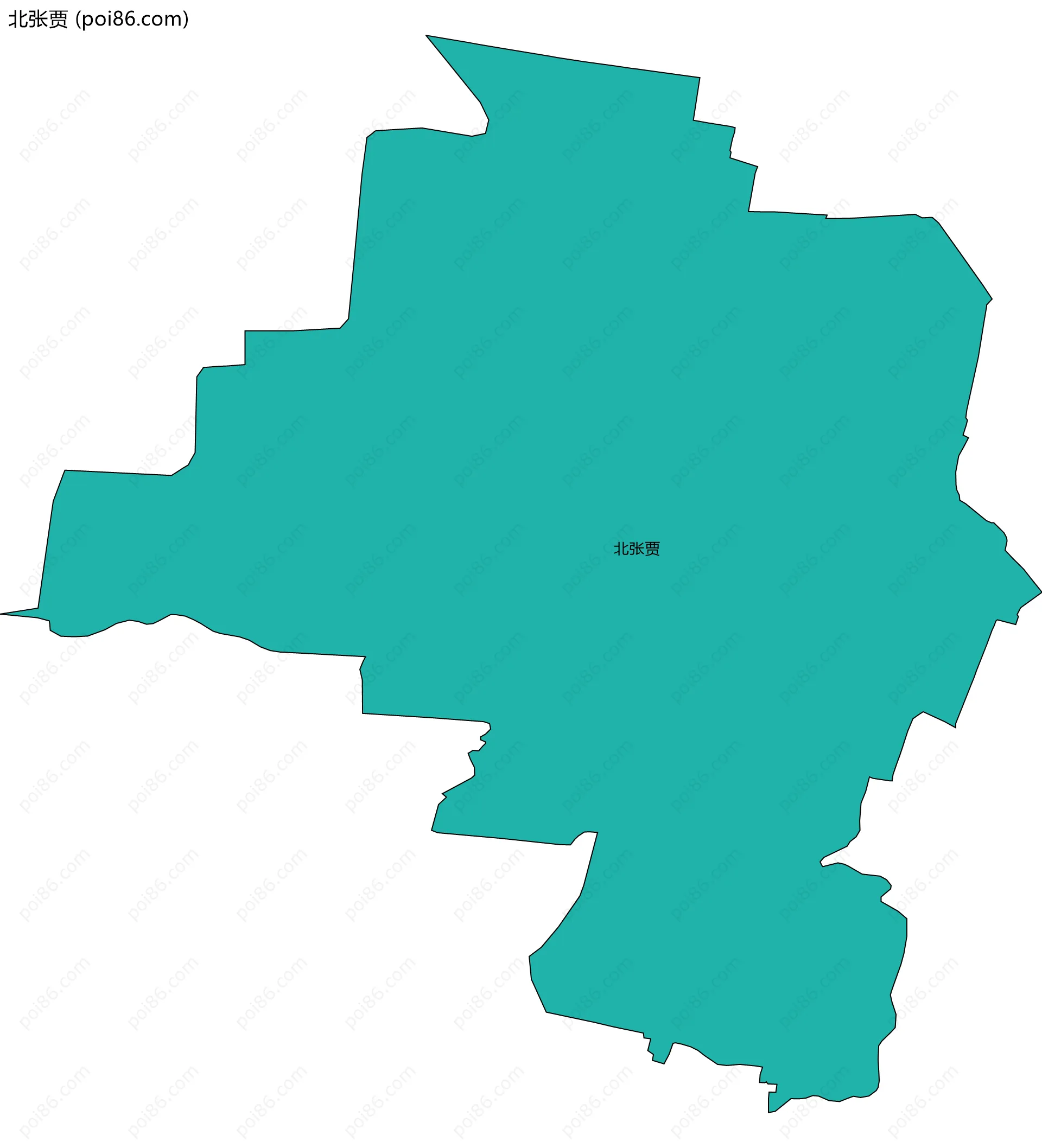 北张贾边界地图