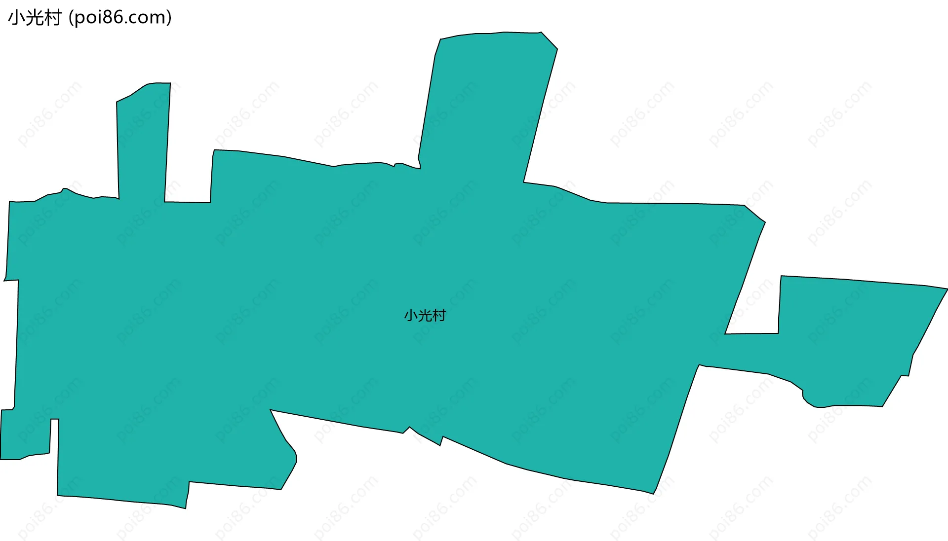 小光村边界地图