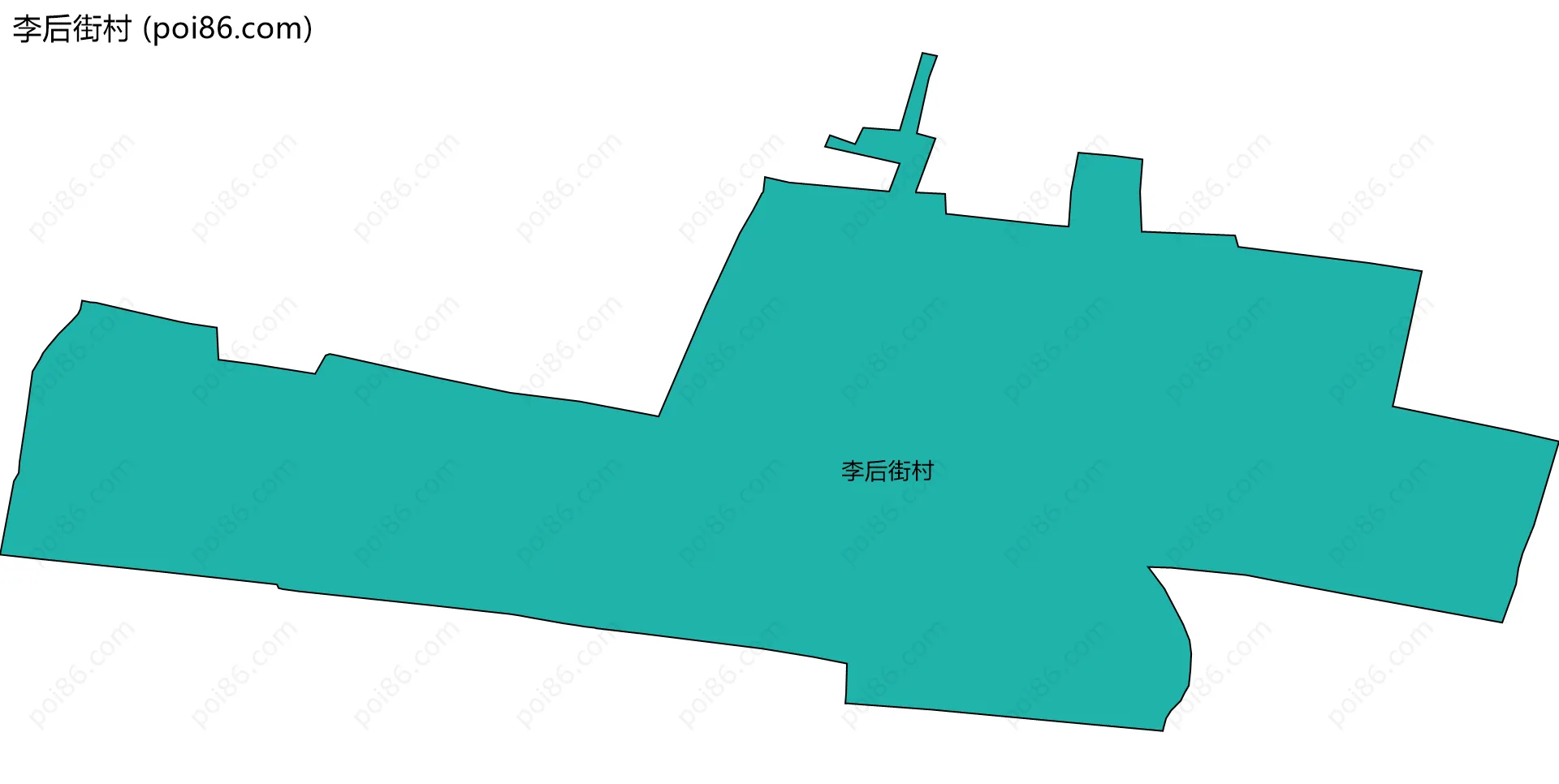 李后街村边界地图