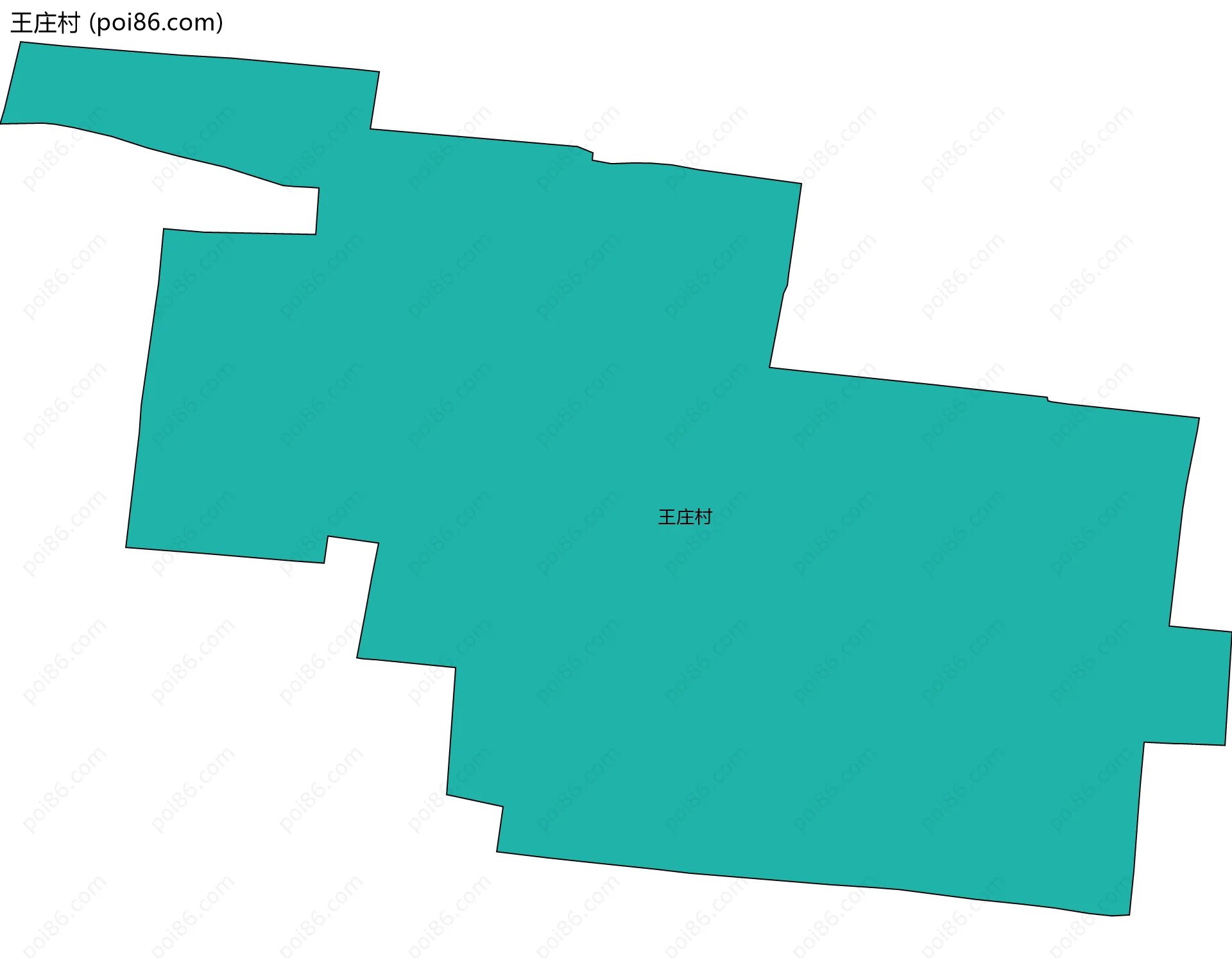 王庄村边界地图